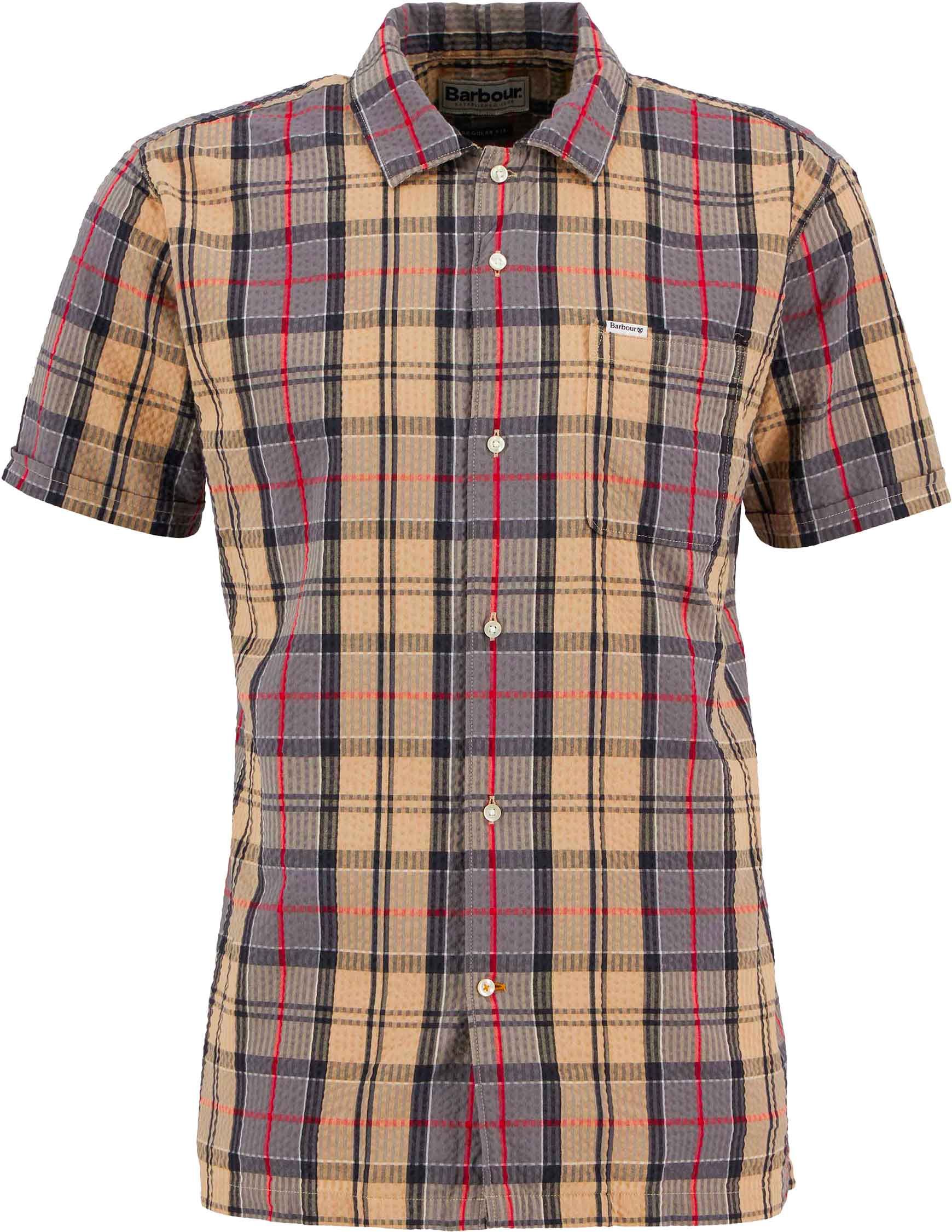 Clyde Seersucker Tartan Summer Fit Shirt Dress Tartan + Barbour