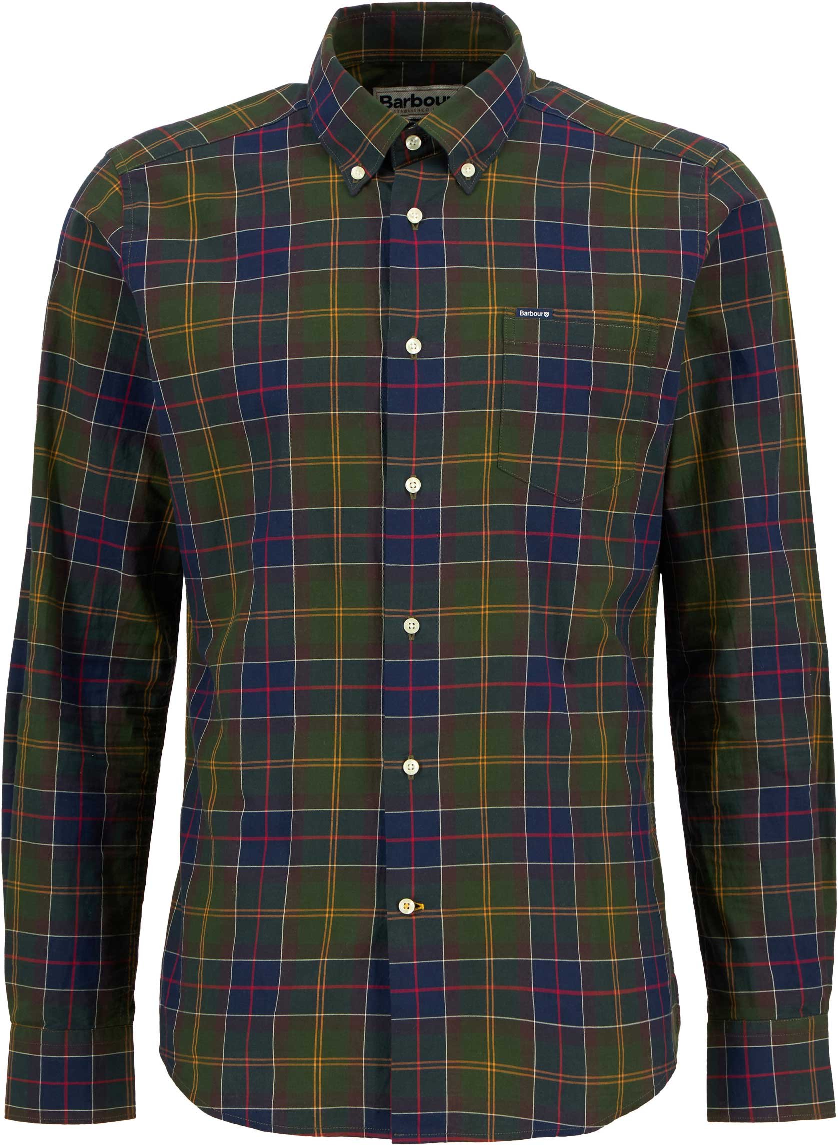 Wetheram Tailored Tartan Shirt Shadow Classic Tartan + Barbour