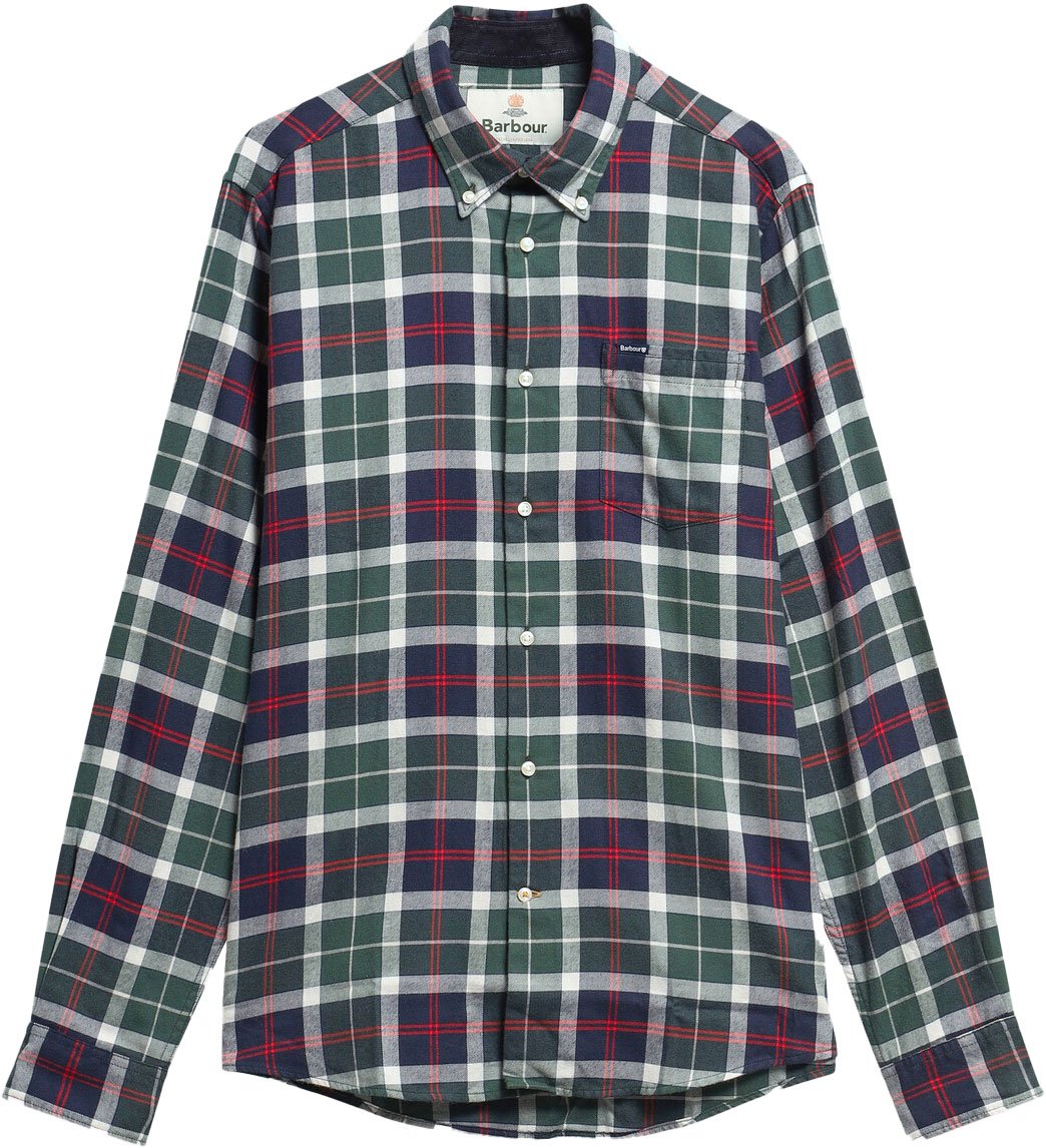 Fortrose Tailored Tartan Shirt Evergreen Tartan + Barbour