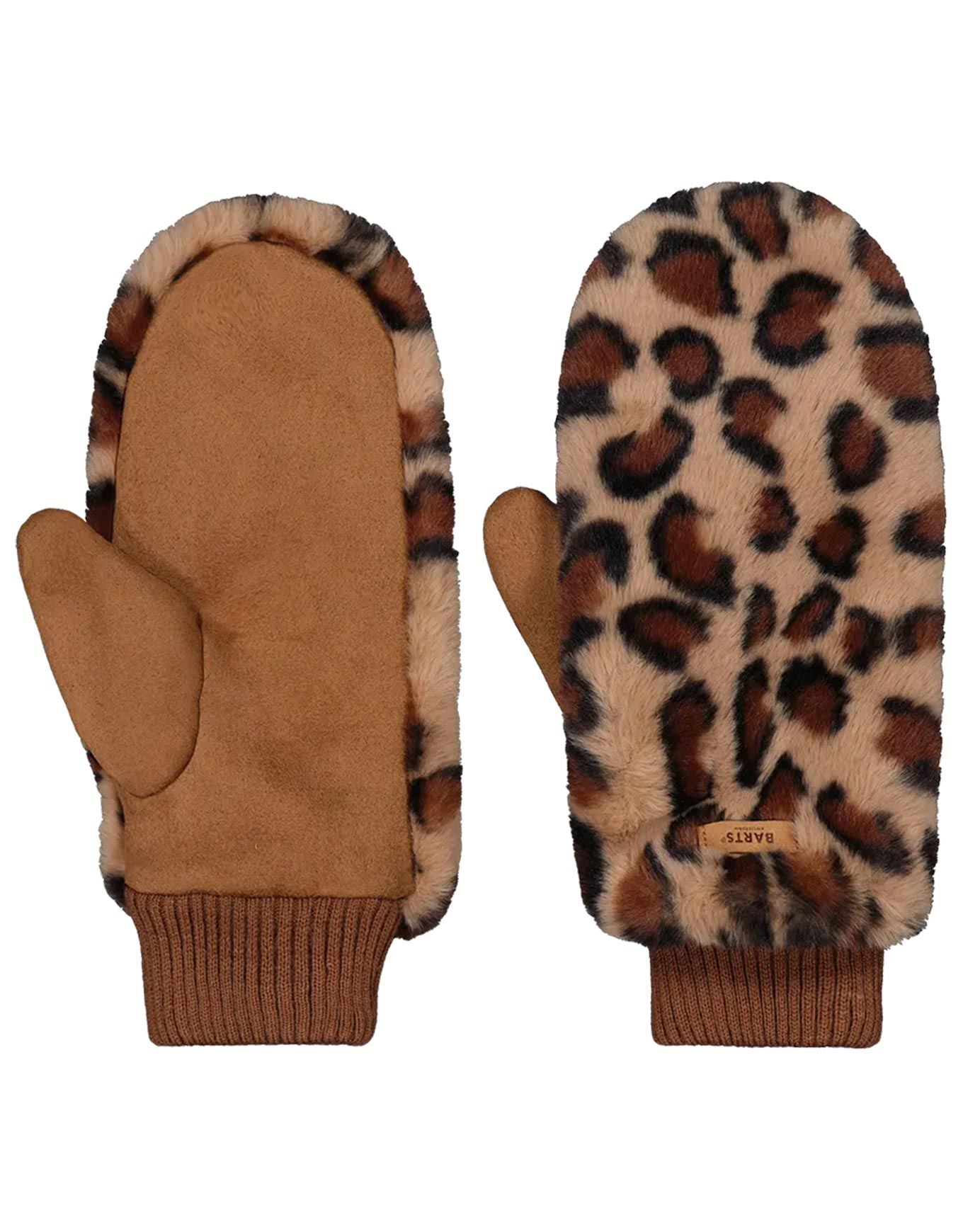 Fur Mitts Print Brown + Barts