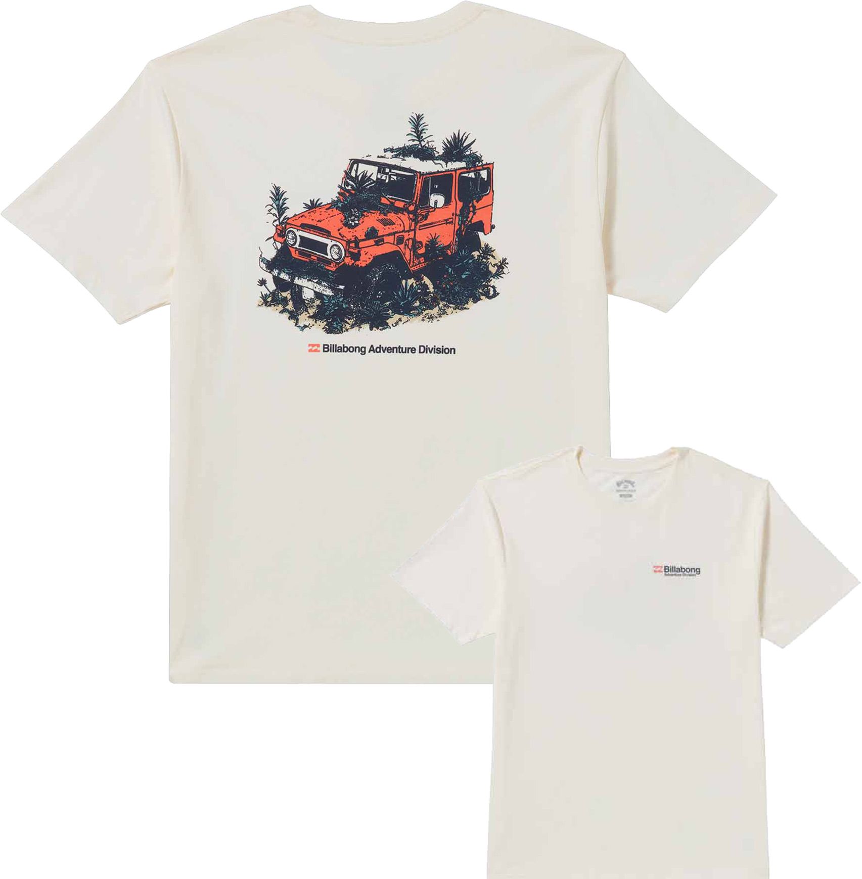 Abandon Adiv SS Tee Off White + Billabong