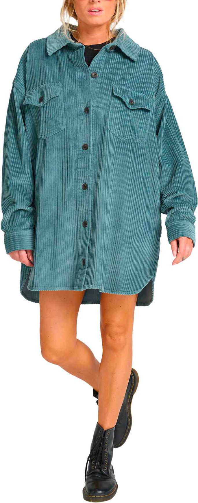 Billabong Winter Ocean Shirt Dress W Silver Bleach Women's Dresses :  Snowleader