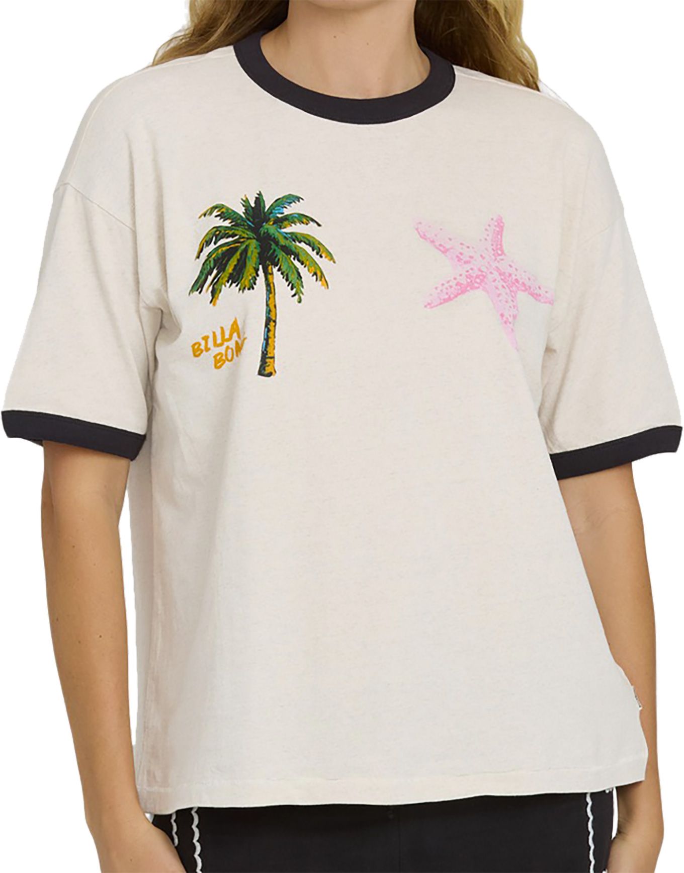 Fun Paradise SS Tee White Cap + Billabong