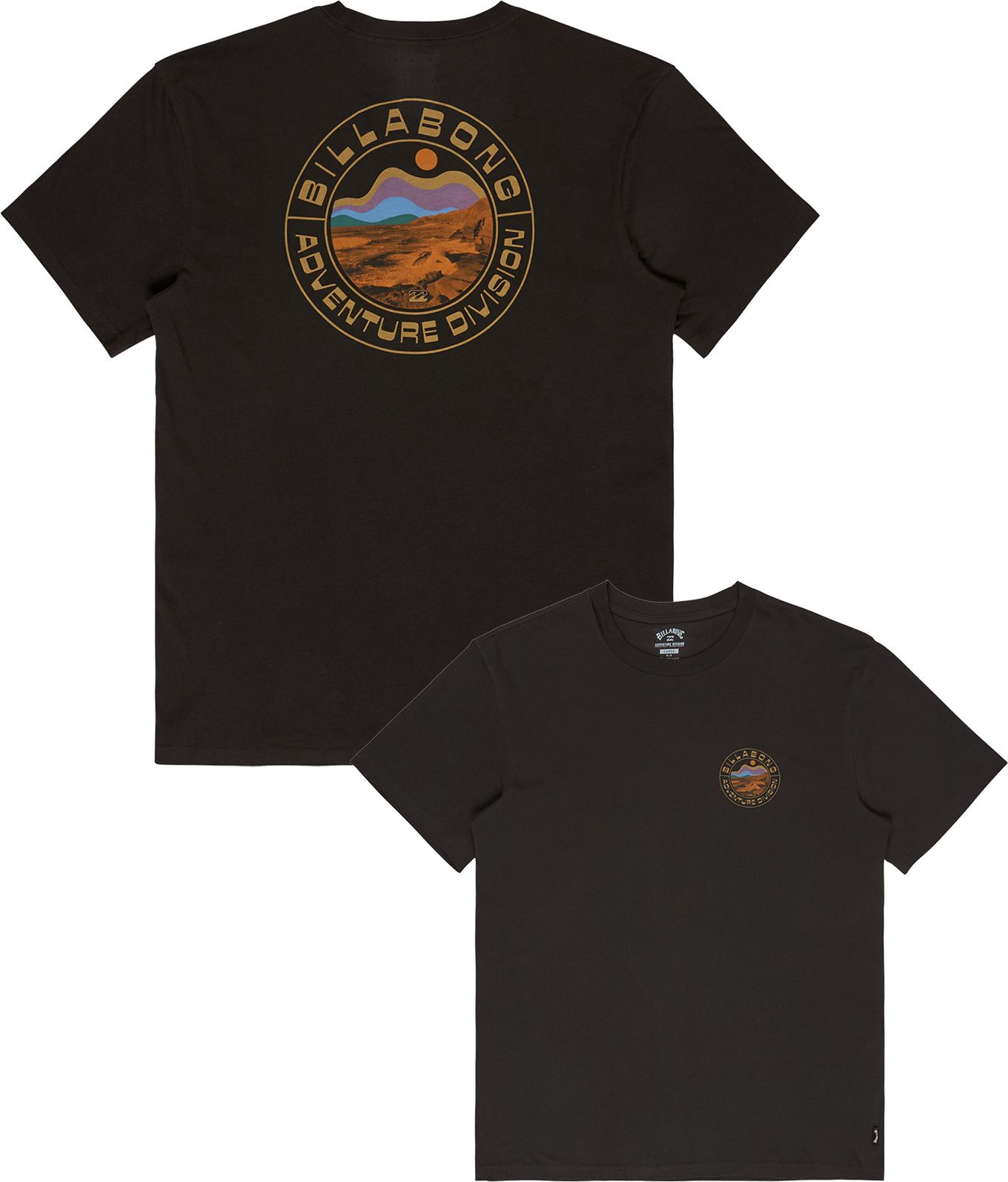 Rockies SS Tee Washed Black + Billabong
