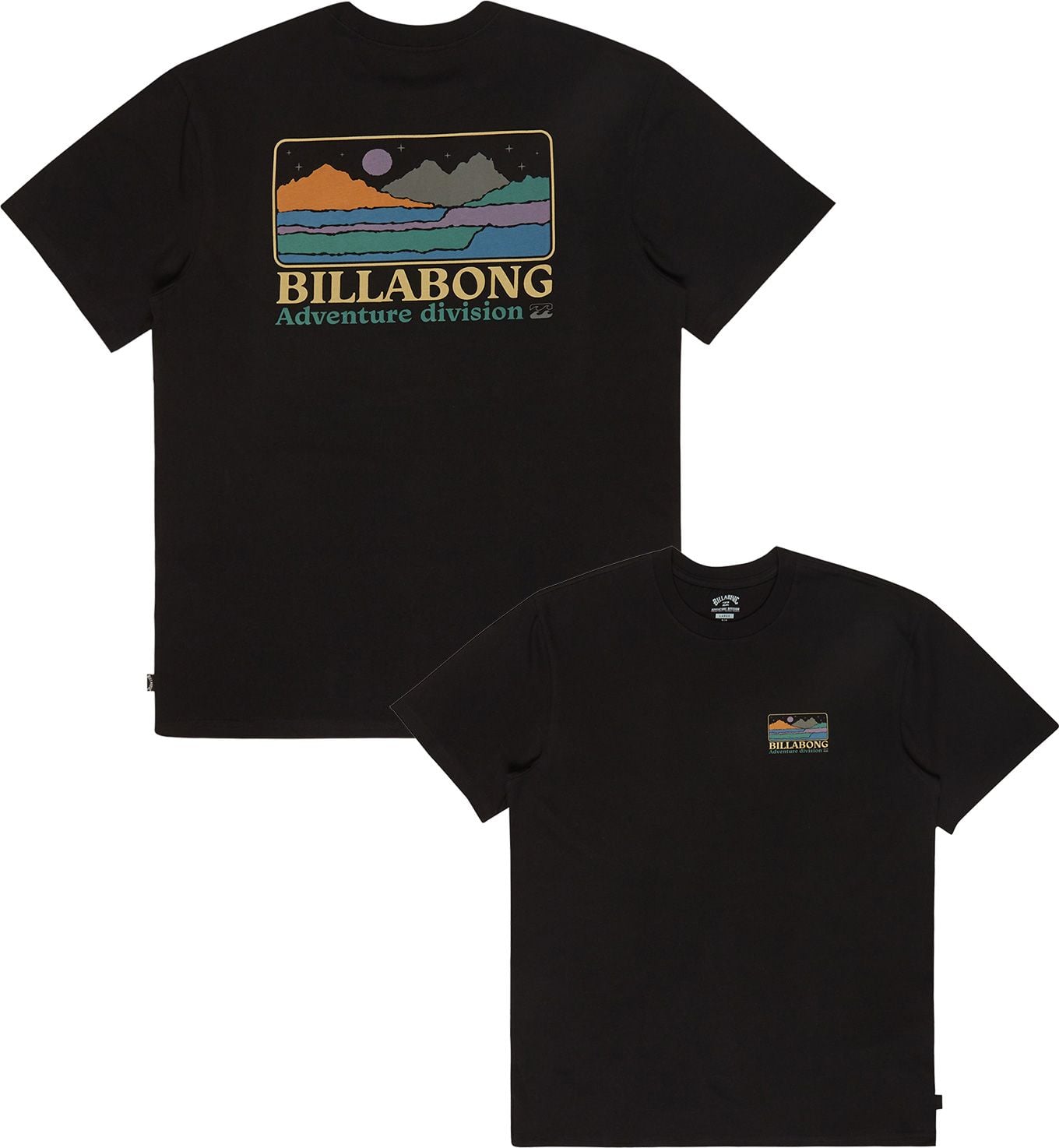 Range SS Tee Black + Billabong