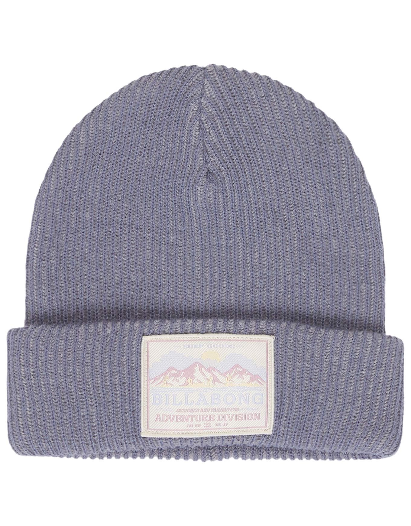 Wave Check Beanie Salted Blue + Billabong
