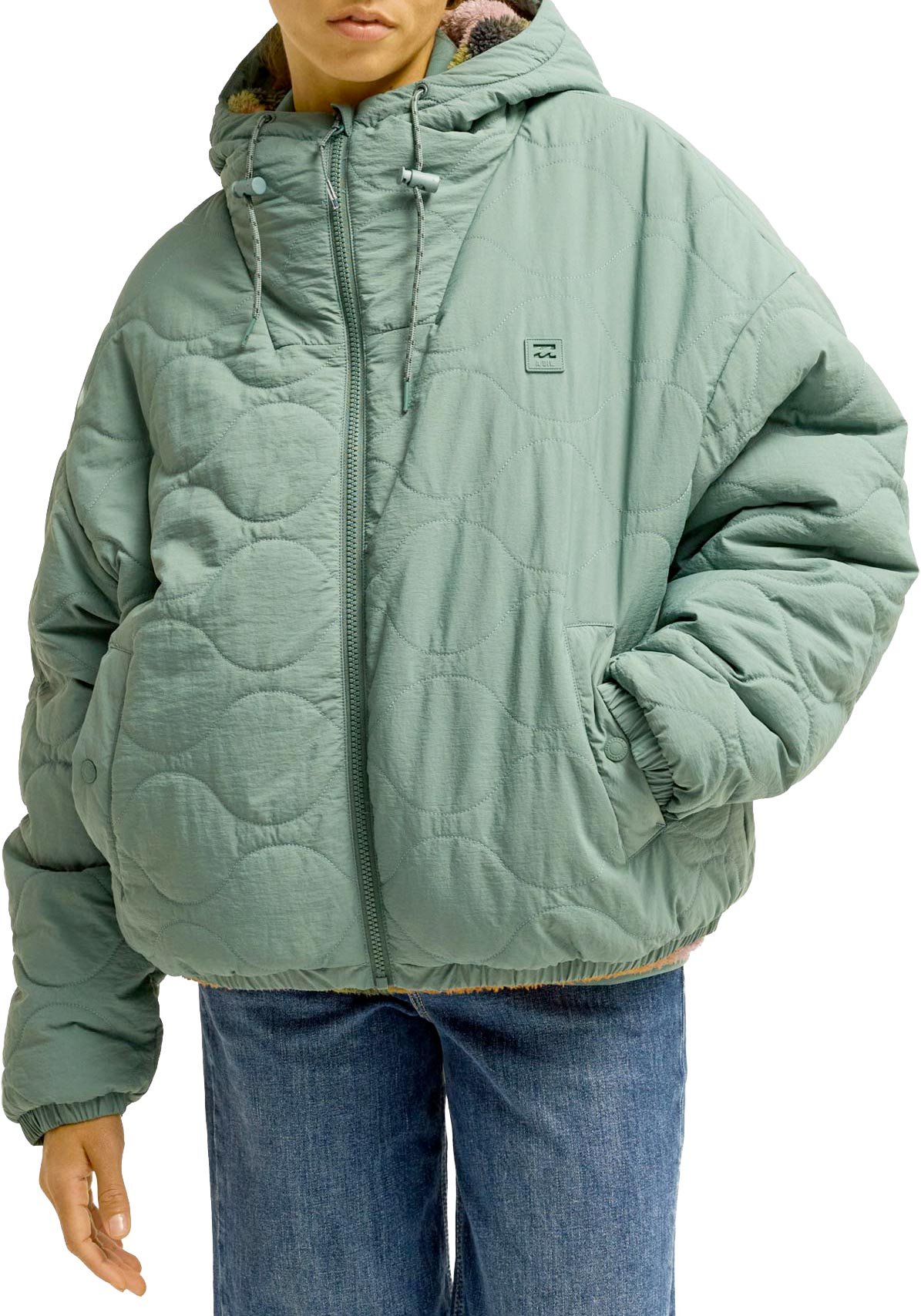 Fall Camper Puffer Jacket Stormy Seas + Billabong