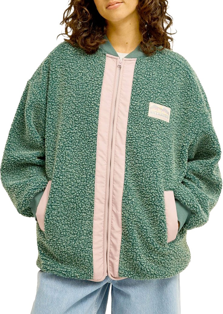 College Picture Sherpa Vest Stormy Seas + Billabong