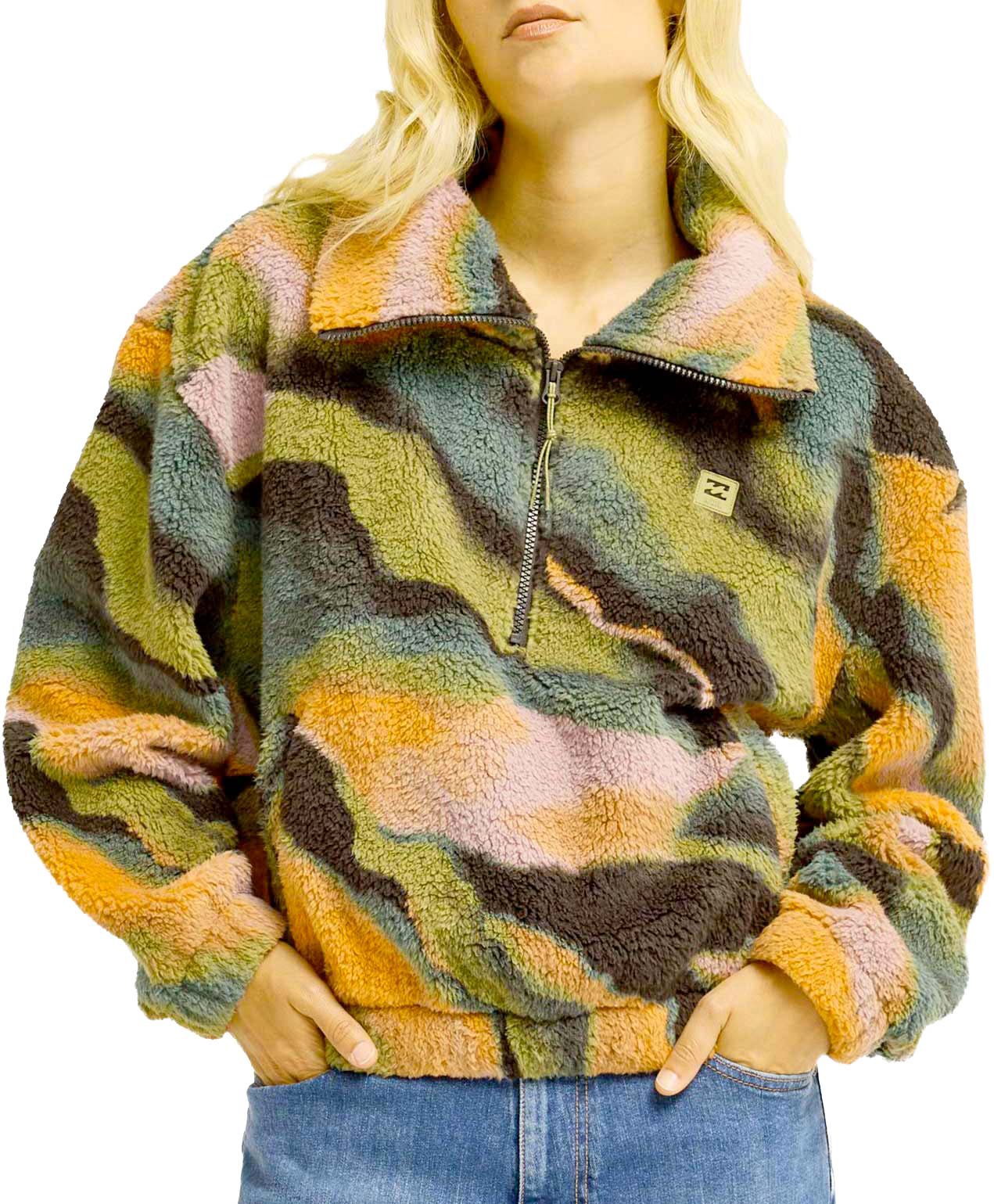 Barra Half Zip Black Pebble + Billabong