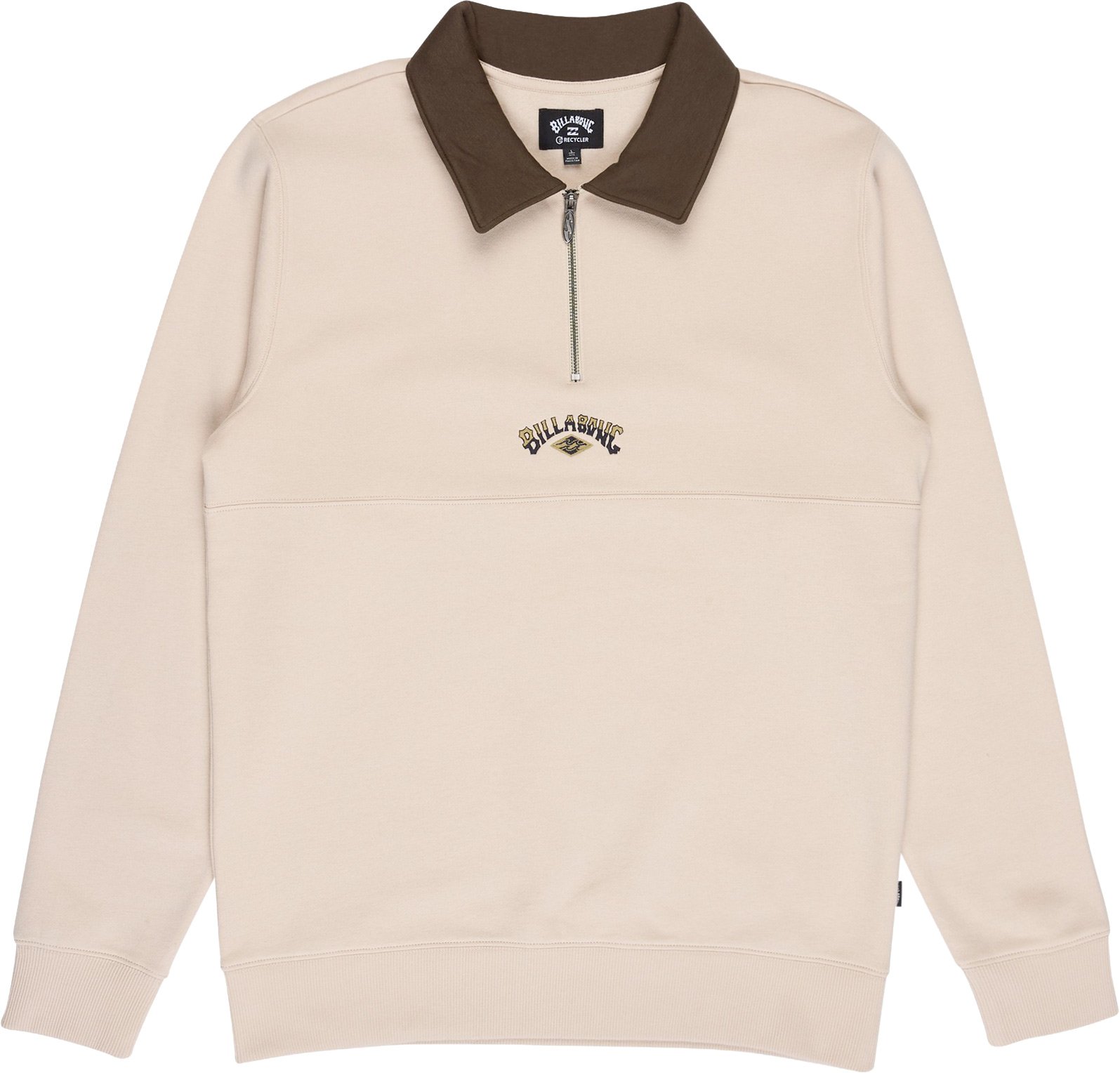 Winton Half Zip Sweatshirt Oatmeal + Billabong