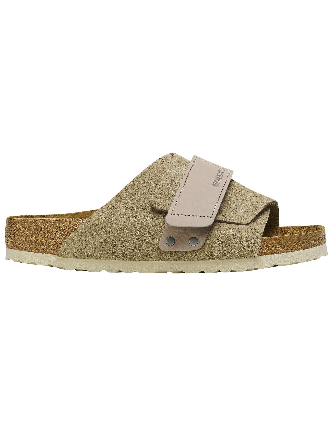 Kyoto Nubuck Leather/Suede Narrow Taupe + Birkenstock