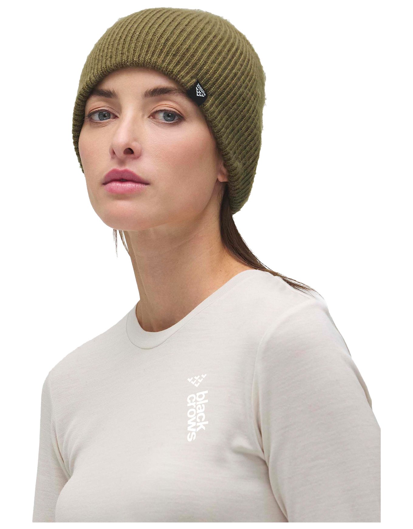 Ski Urban Beanie Olive Green + Blackcrows