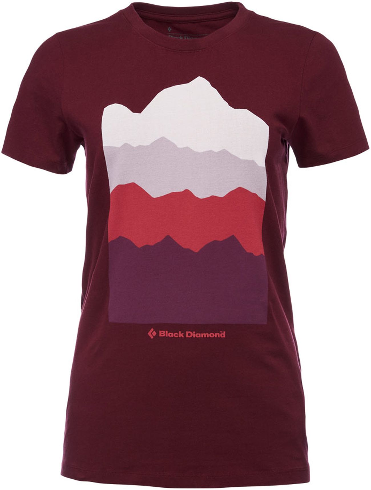W Vista Ss Tee Blackberry + Black Diamond
