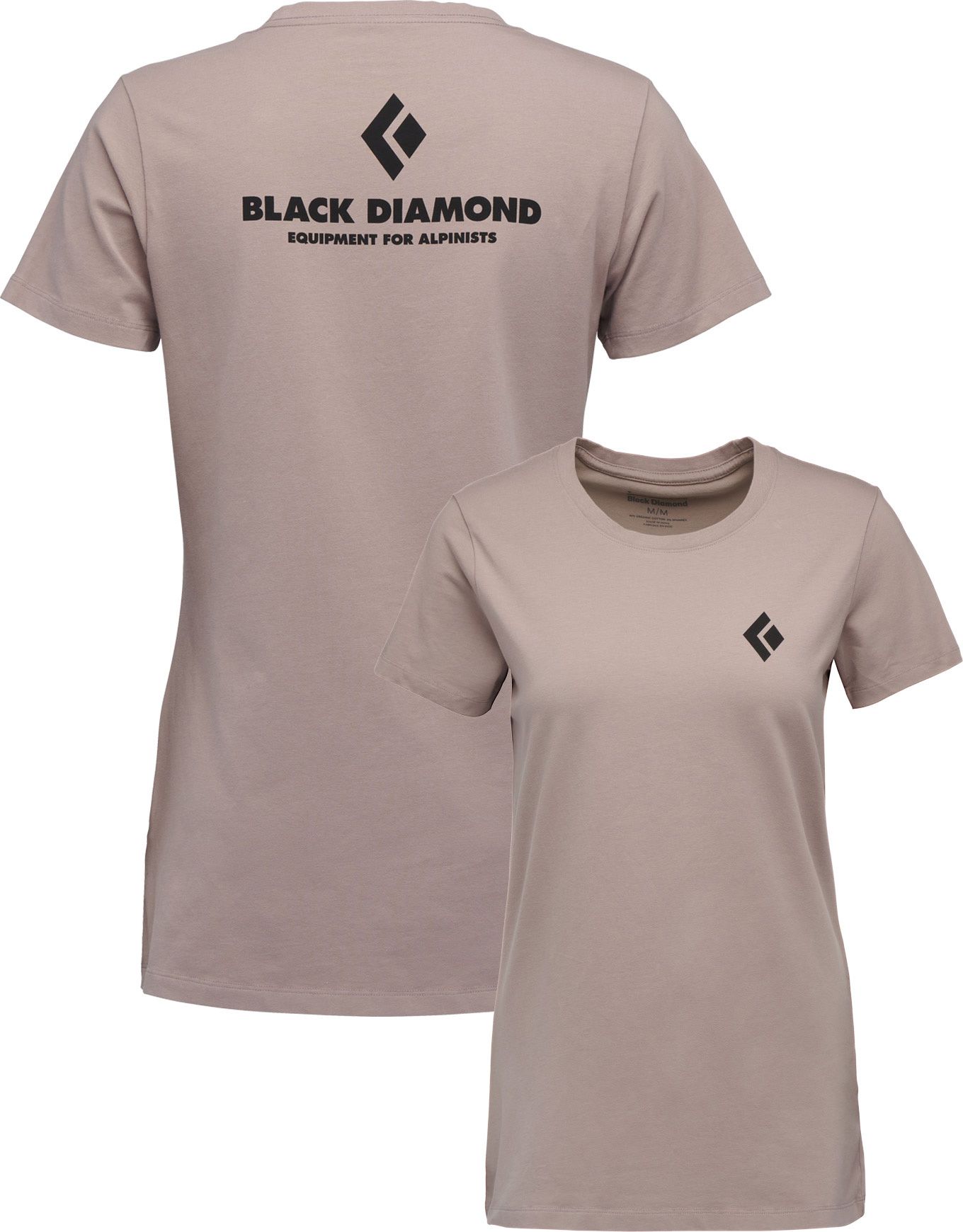 W Equipment For Alpinists SS Tee Pale Mauve + Black Diamond