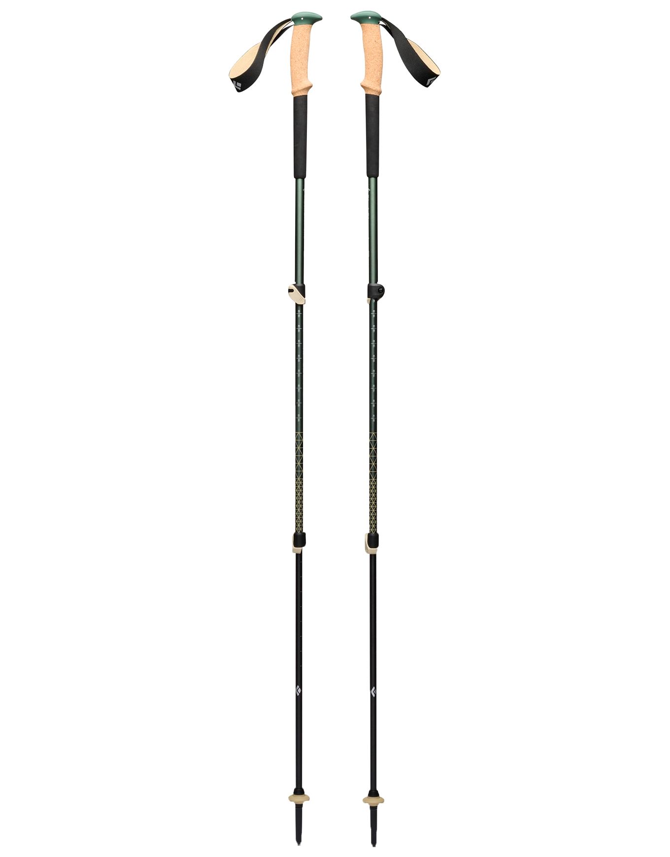 Trail Cork Trekking Poles Laurel Green + Black Diamond
