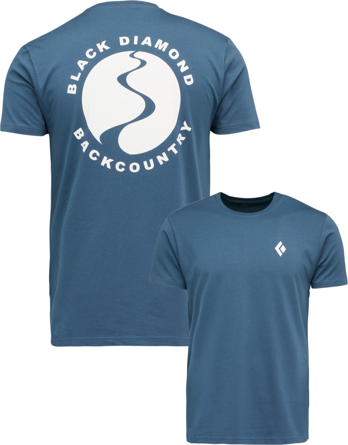 M Bd Backcountry Stamp SS Tee Midnight Blue + Black Diamond