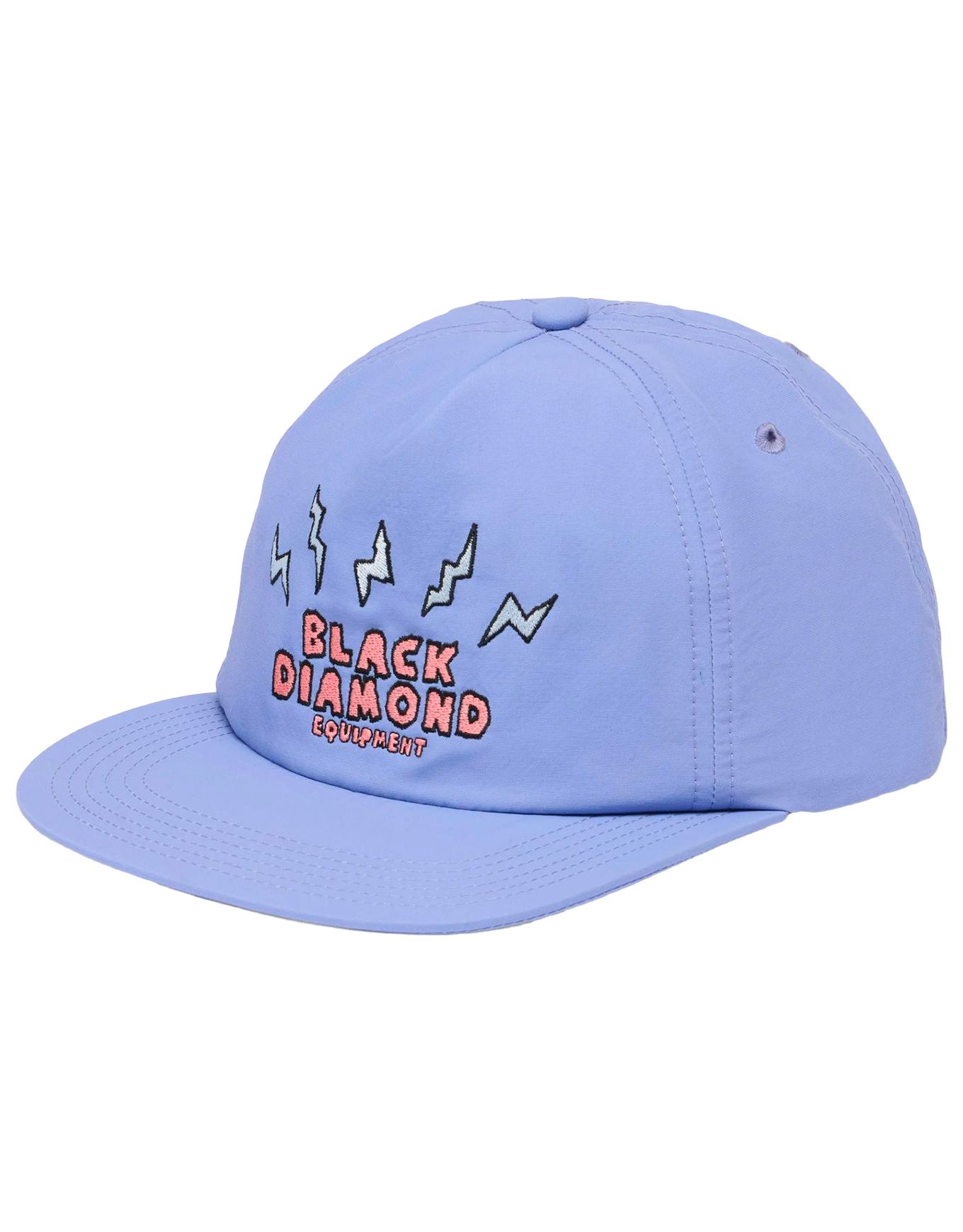 Synthetic Surf Hat Soft Lilac-Lightning Bolts + Black Diamond