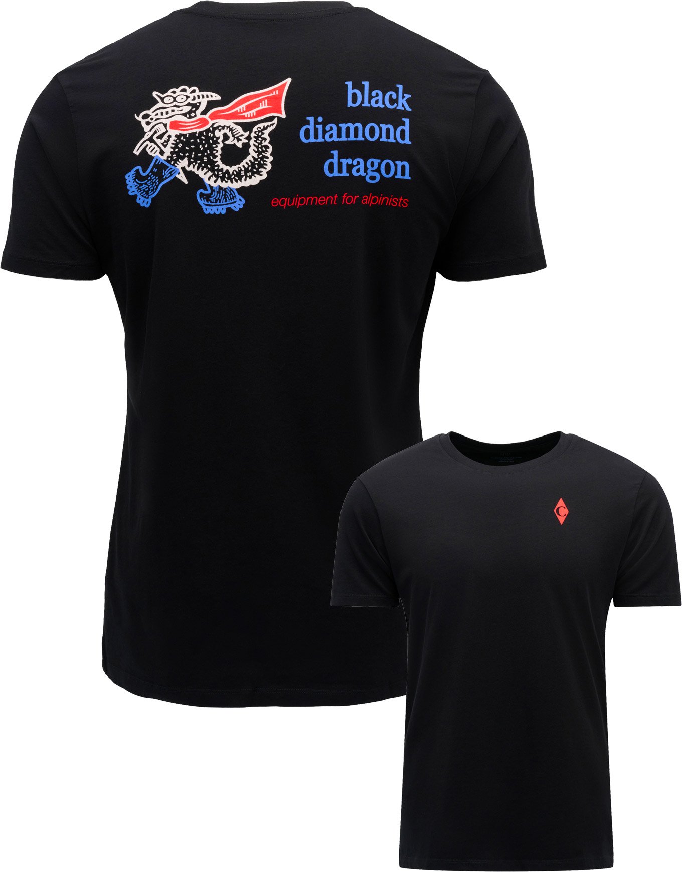 M Bd Dragon SS Tee Black + Black Diamond