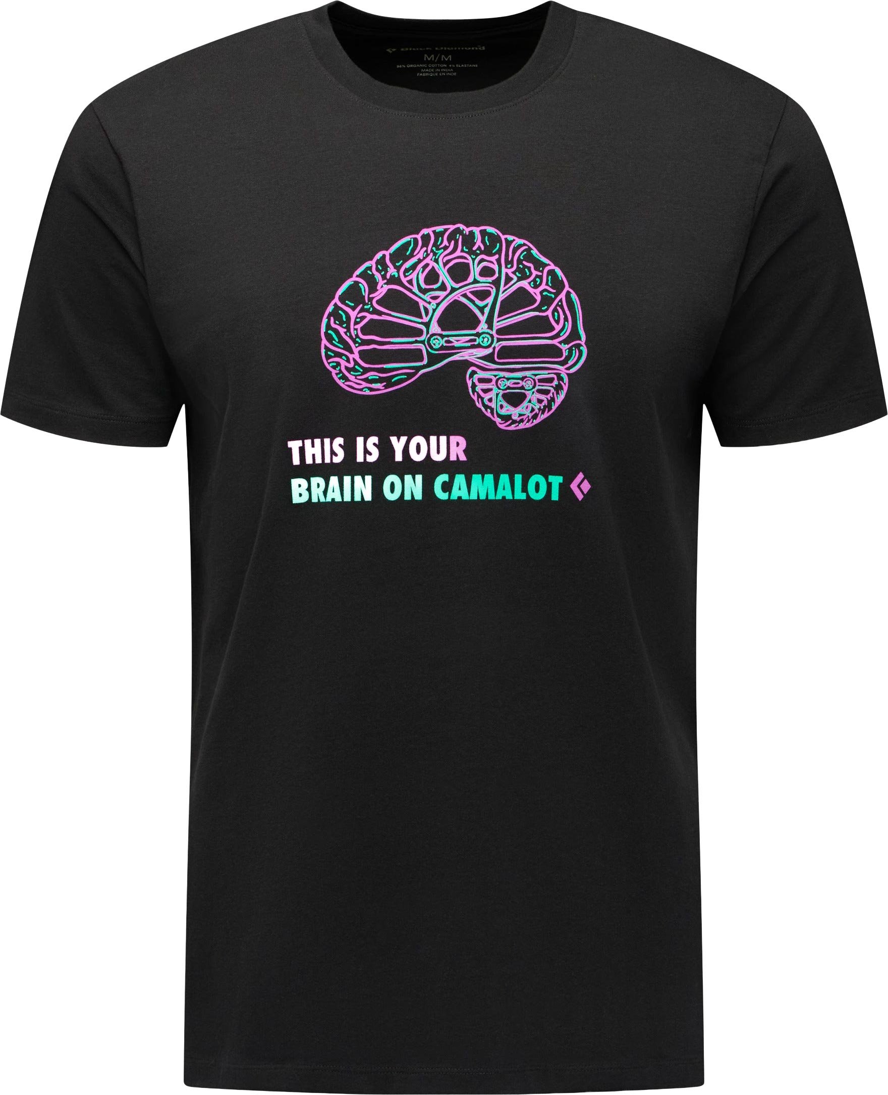 M Brain On Camalot SS Tee Black + Black Diamond