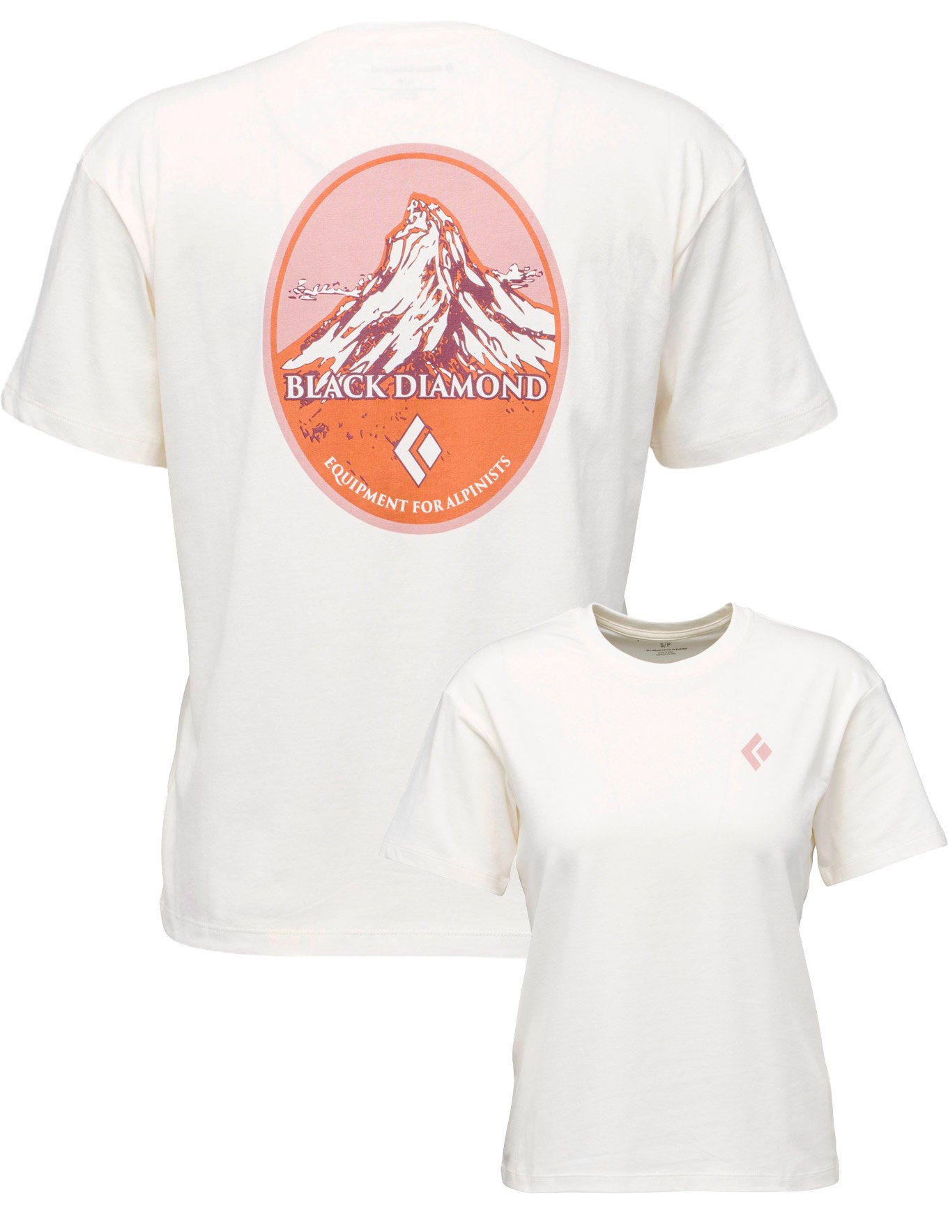 W Heritage Badge SS Tee Off White + Black Diamond