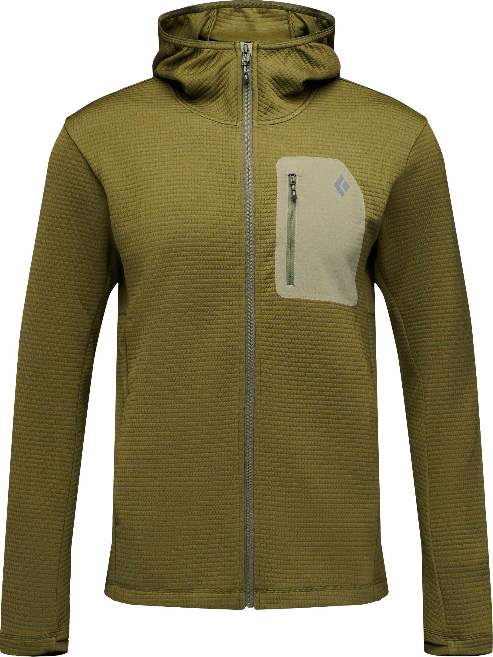 M Diverge FZ Hoody Dark Moss + Black Diamond