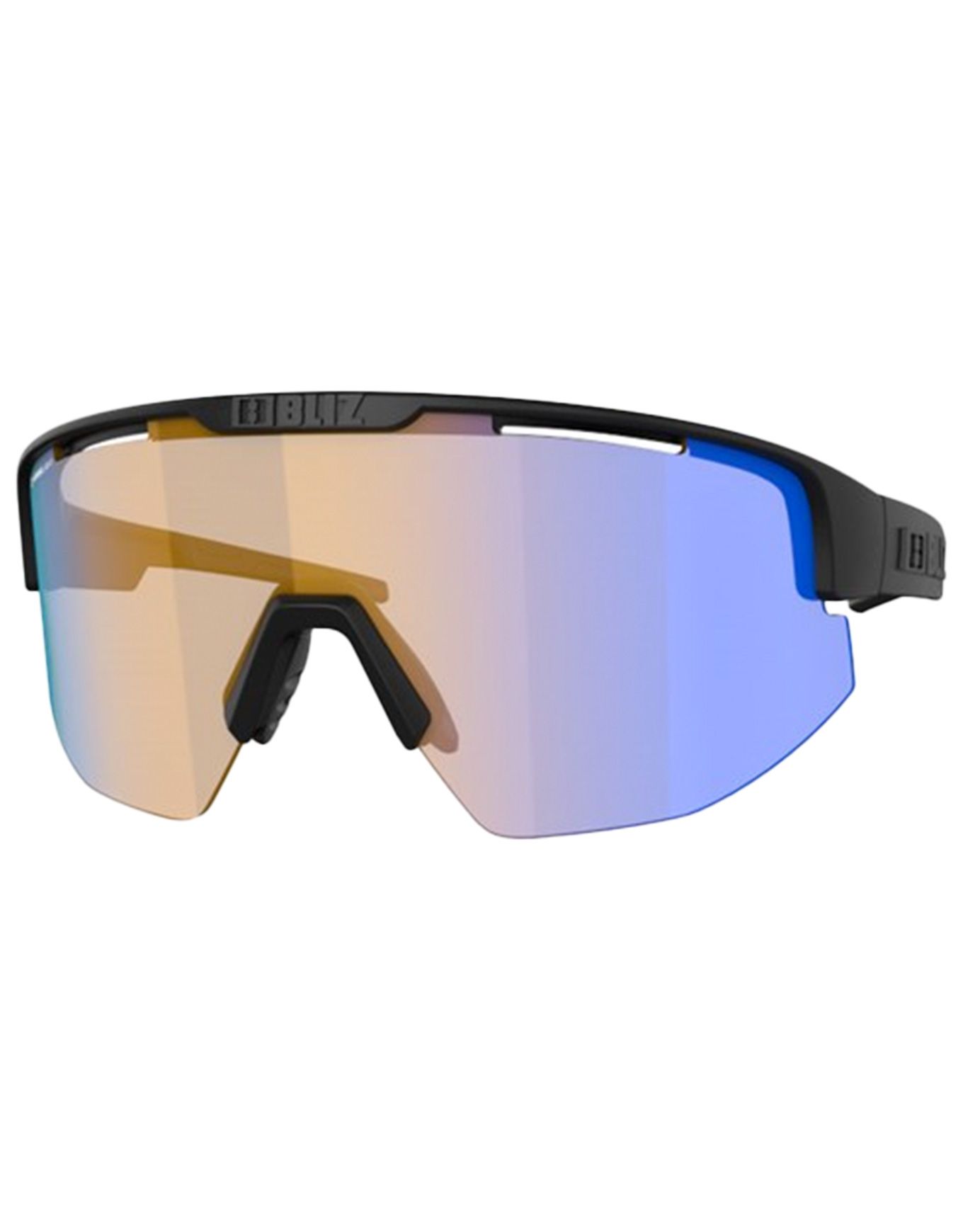 Matrix Small Matt Black Nano Optics Nordic Light Coral Orange W Blue Multi + Bliz