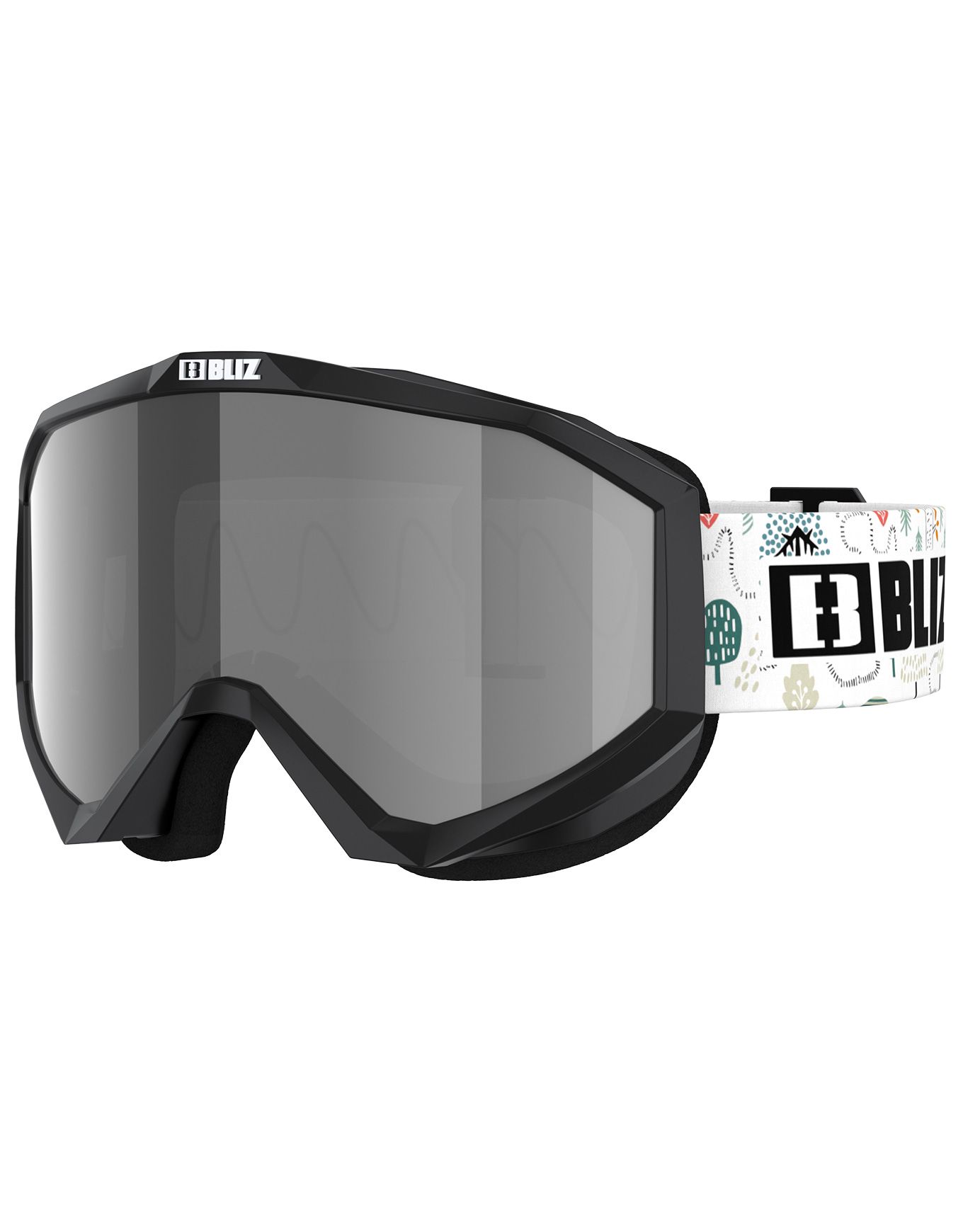 Liner Jr Black-White Logo - Brown/Silver mirror + Bliz