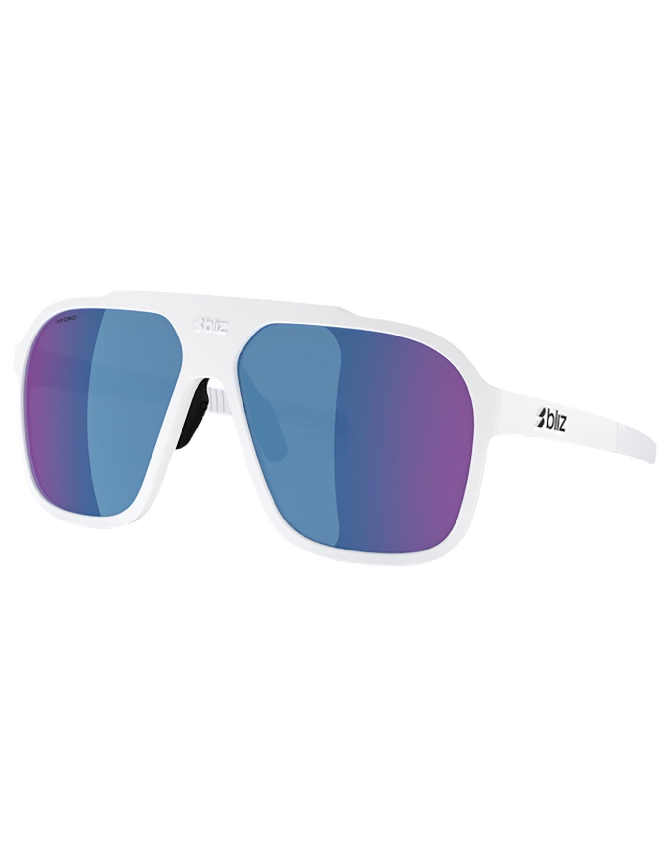A002 White Grey w Blue Mirror + Bliz