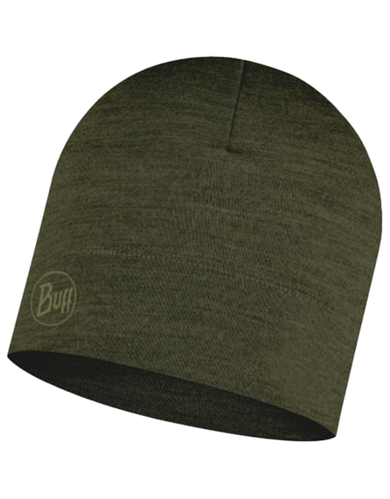 Merino Lightweight Beanie Solid Bark + Buff