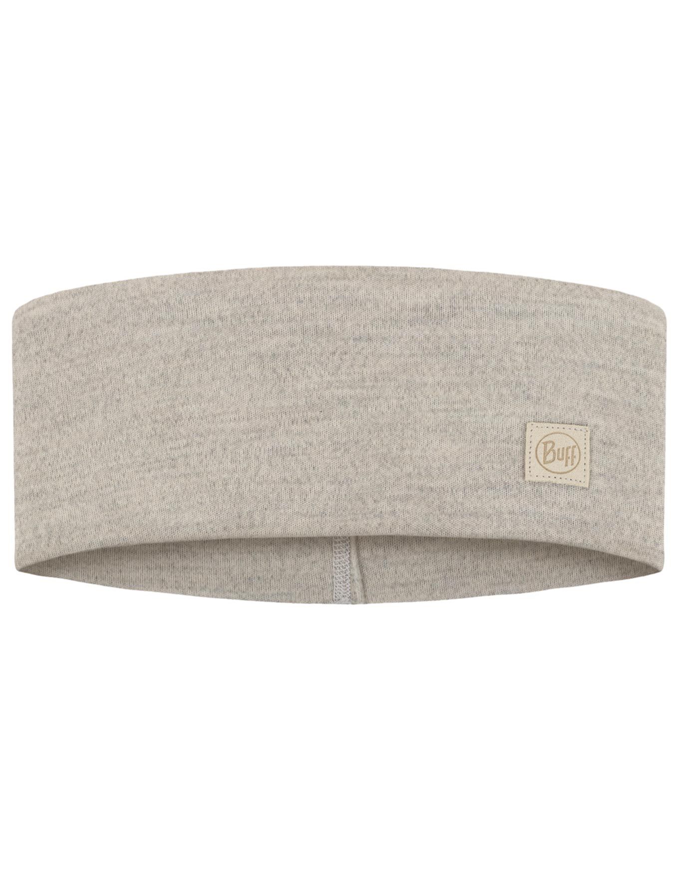 Merino Wide Headband Solid Cloud + Buff