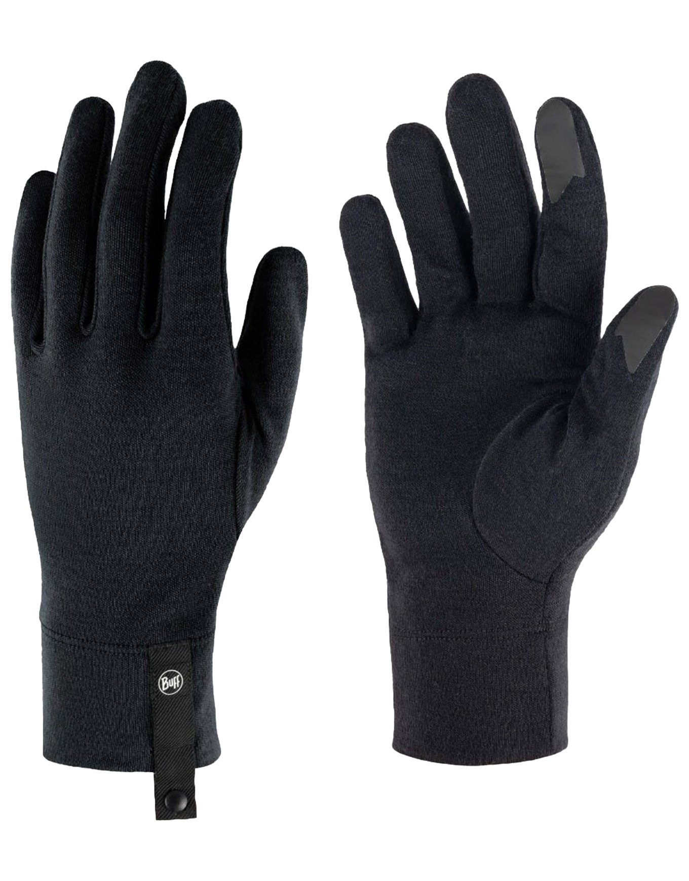 Merino Midweight Gloves Black + Buff