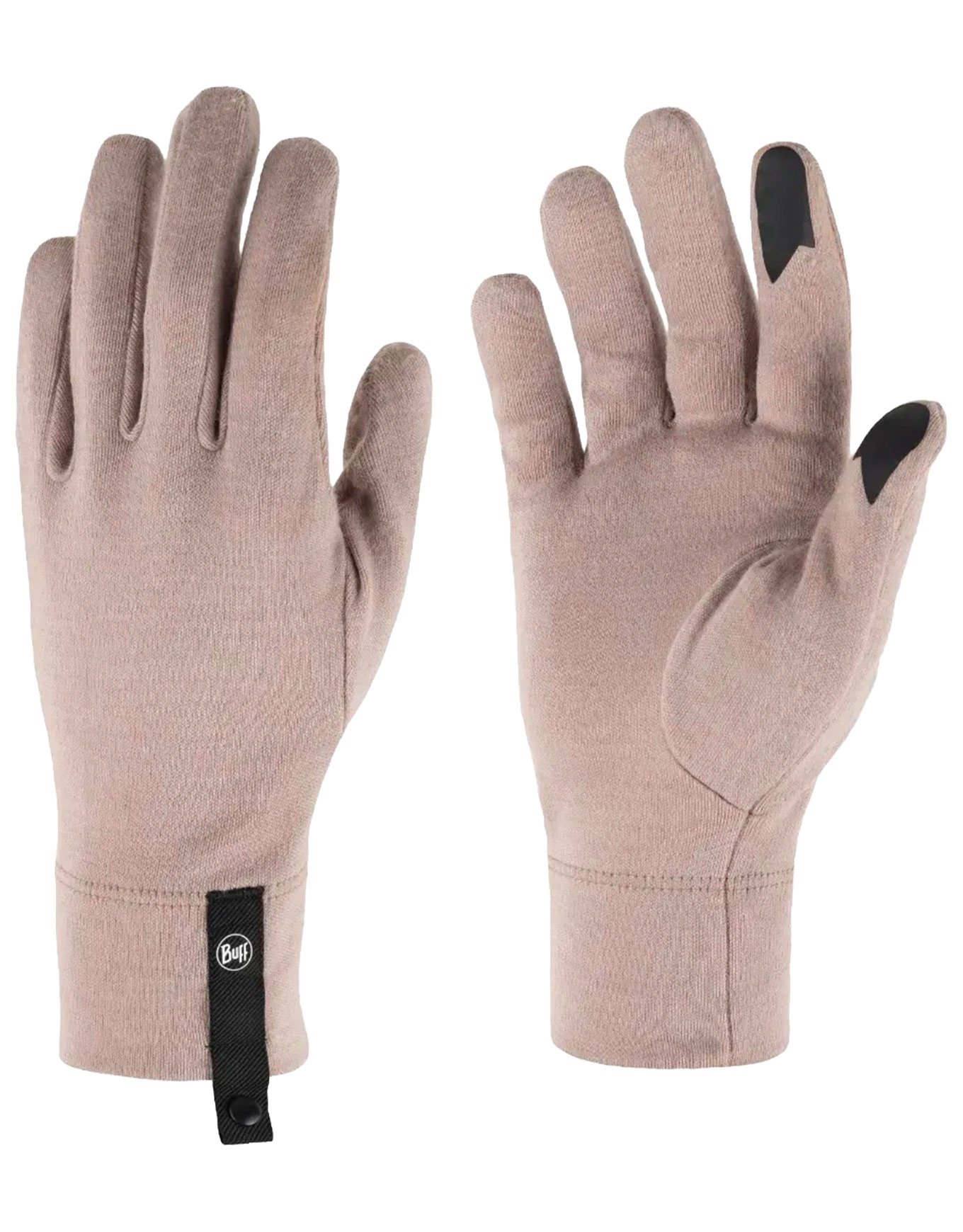 Merino Midweight Gloves Lilac Ice + Buff