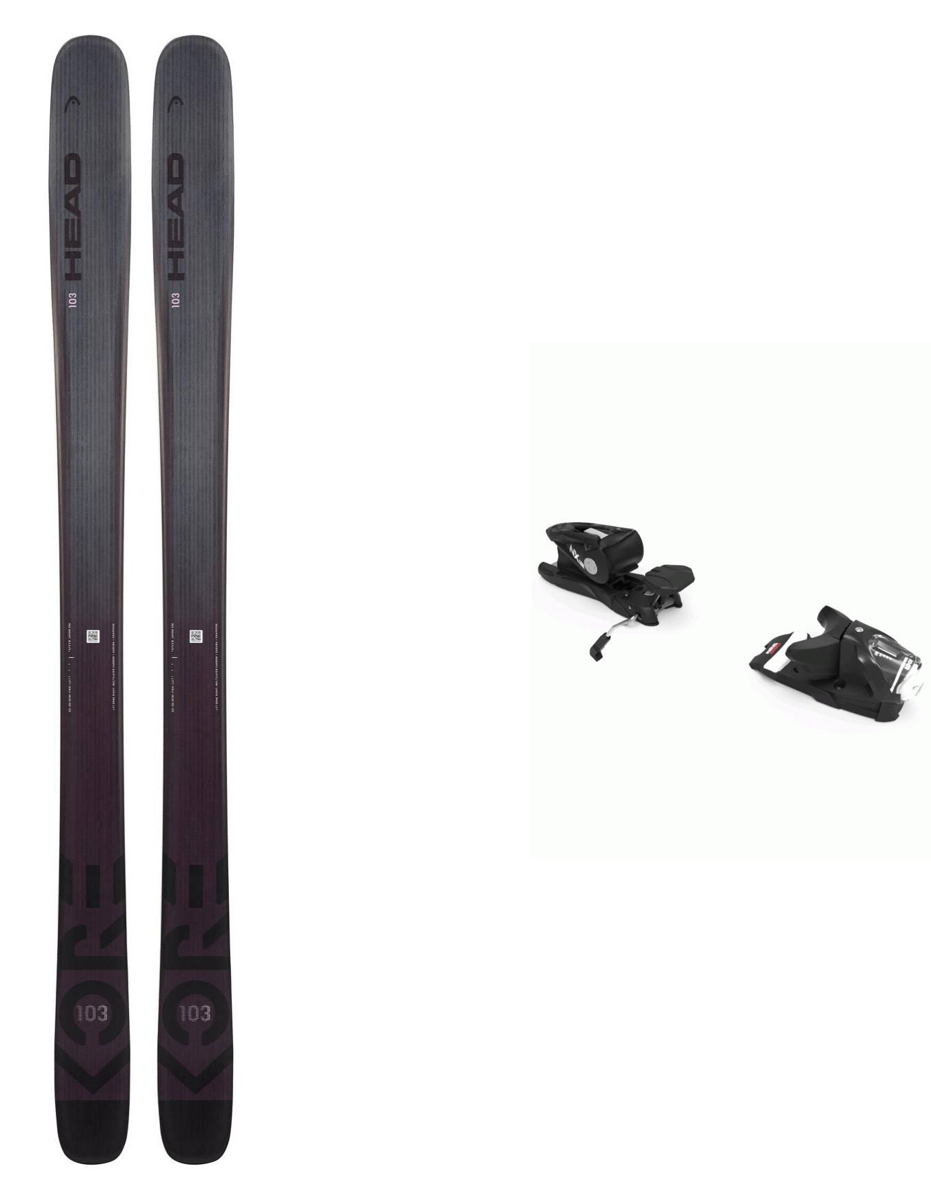 Alpinski-Set Kore 103 W Anthracite/Violet + Head