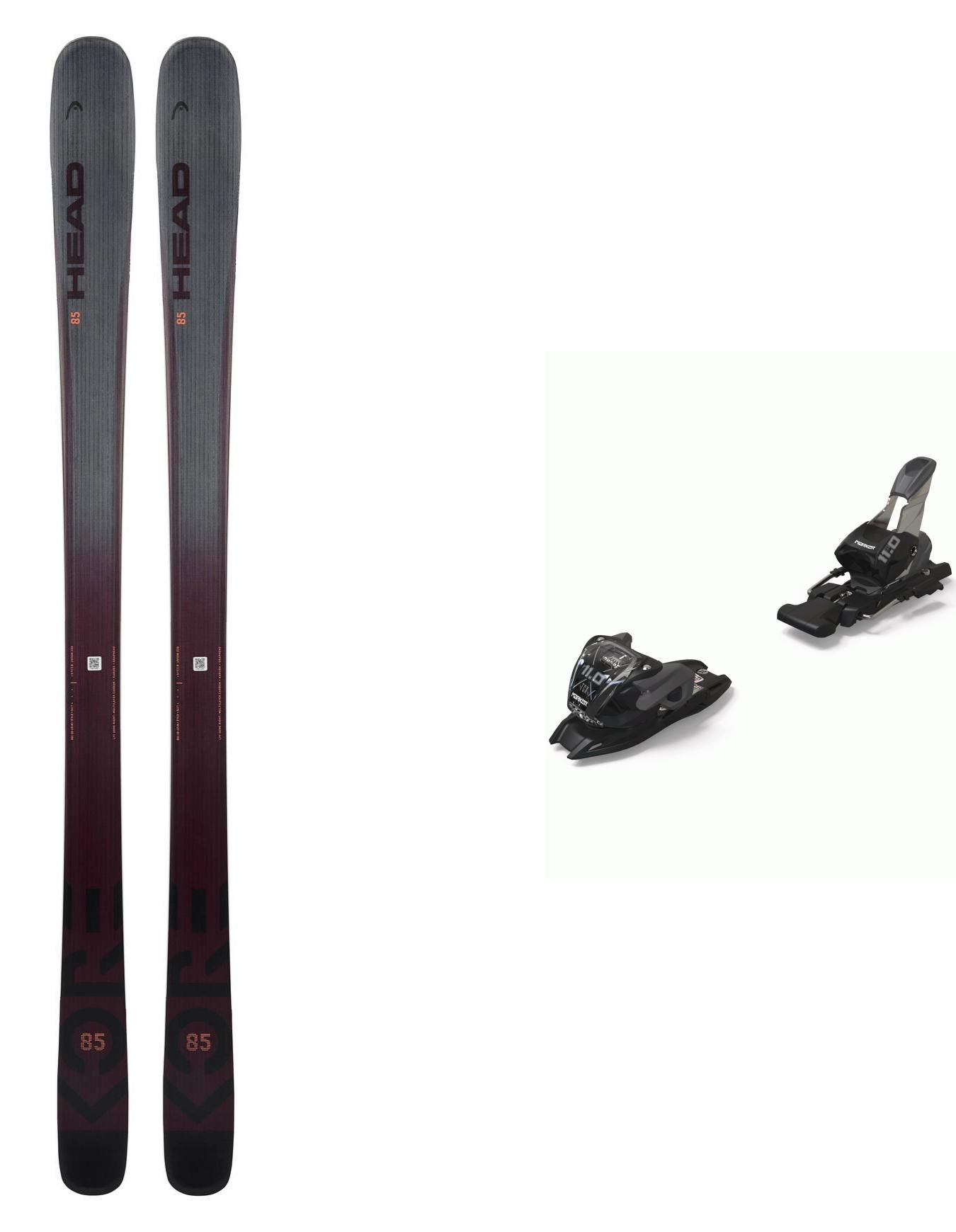Alpinski-Set Kore 85 W Anthracite/Burgundy + Head