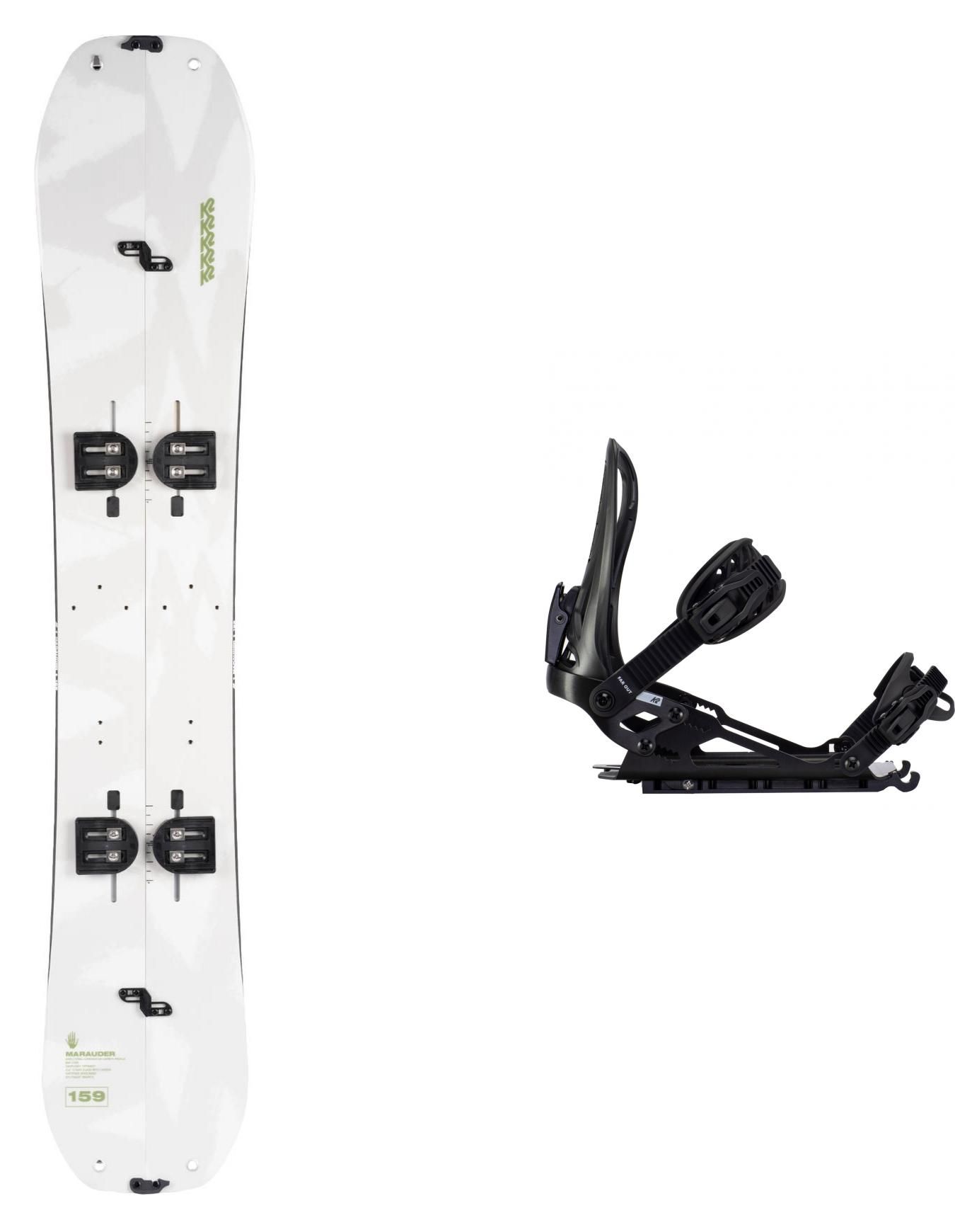 Splitboard Set Marauder 2022 (Skins included) + K2 Snowboard