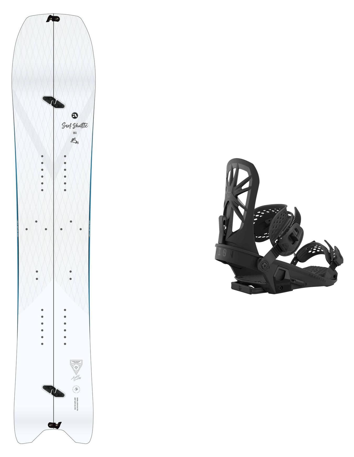 Splitboard Set Surf Shuttle 2023 + Amplid