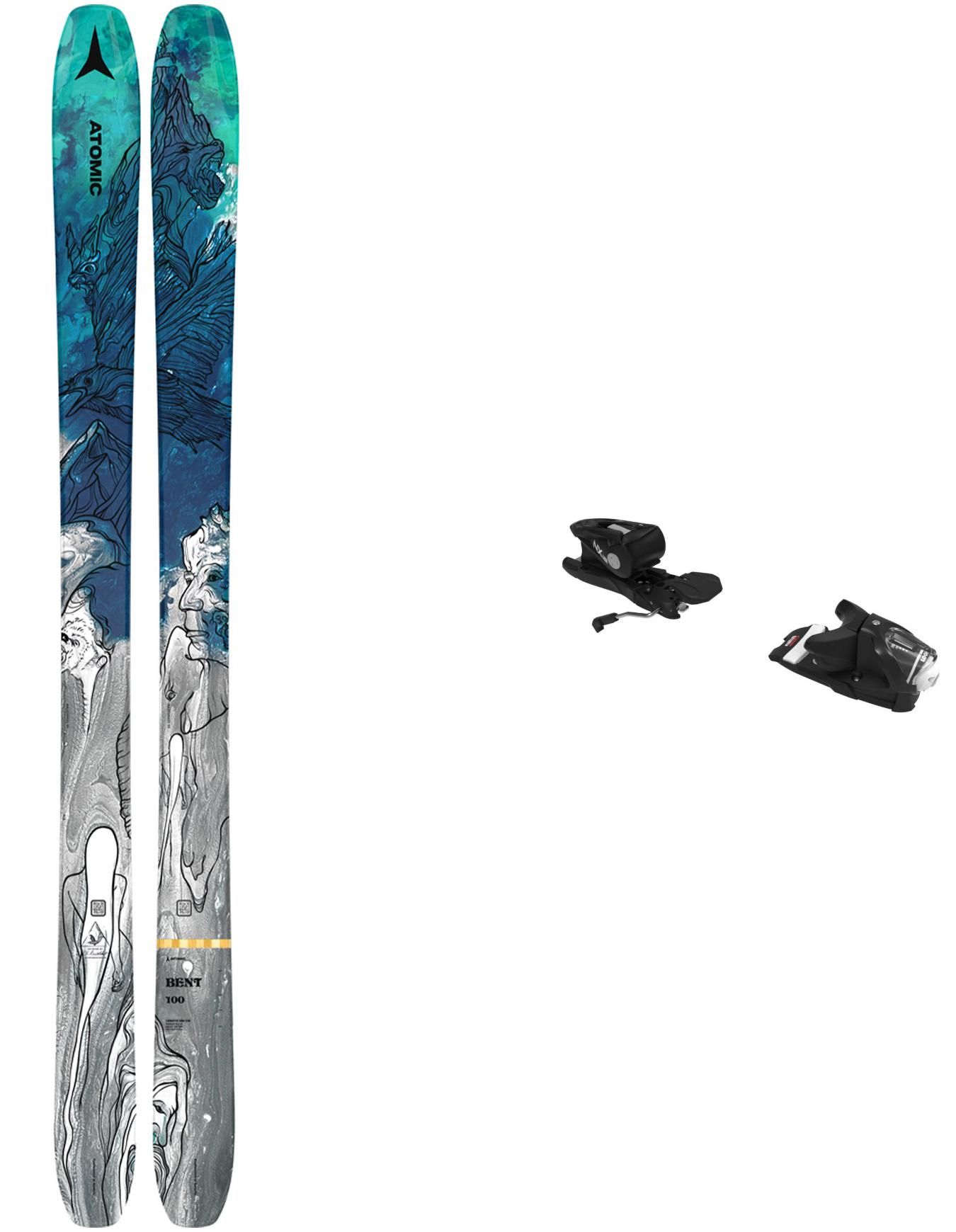 Atomic Freeride Ski Set Bent Chetler 100 2023 Men's ski sets