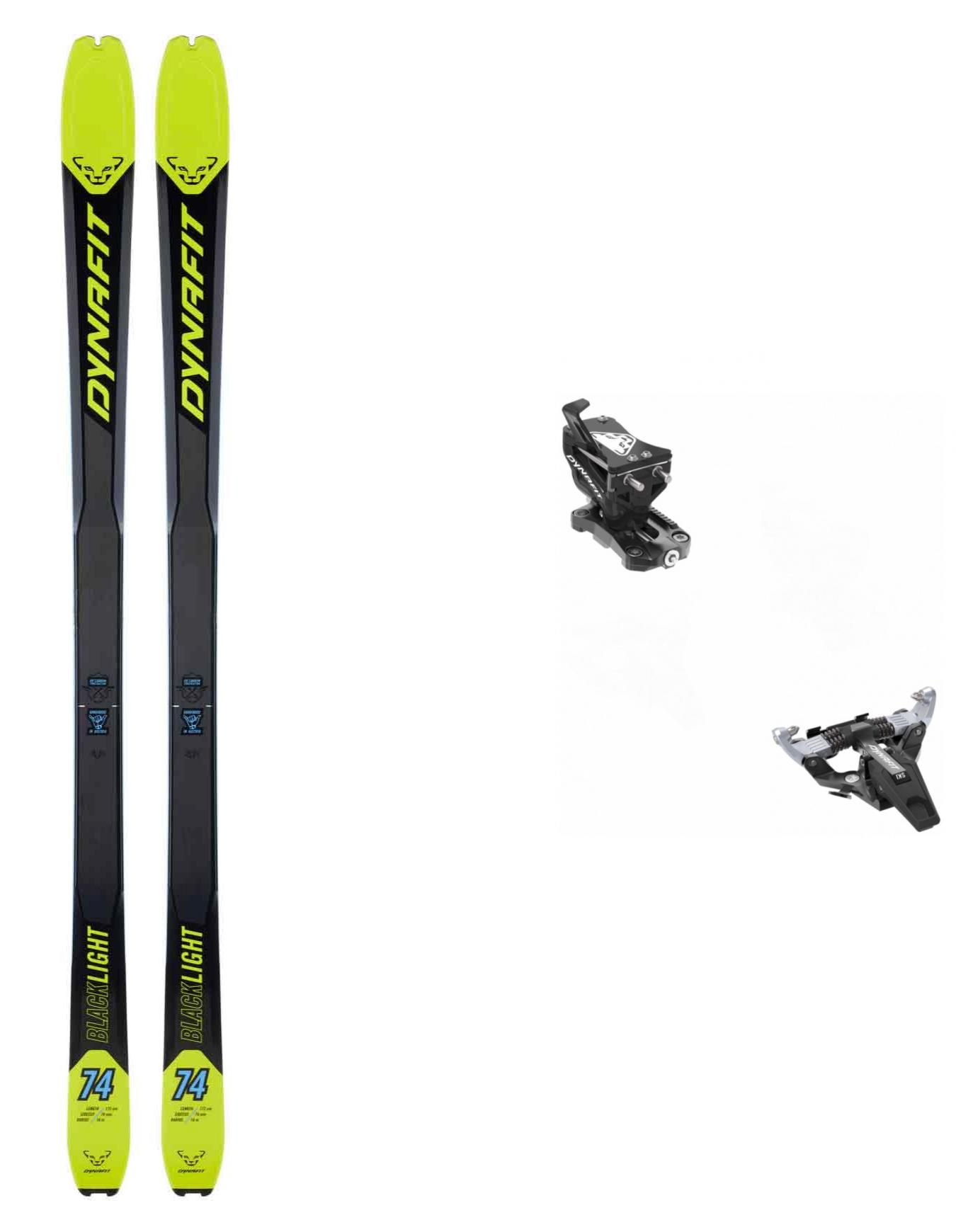 Pack Rando Blacklight 74 Lime Yellow/Carbon Black 2023 + Dynafit