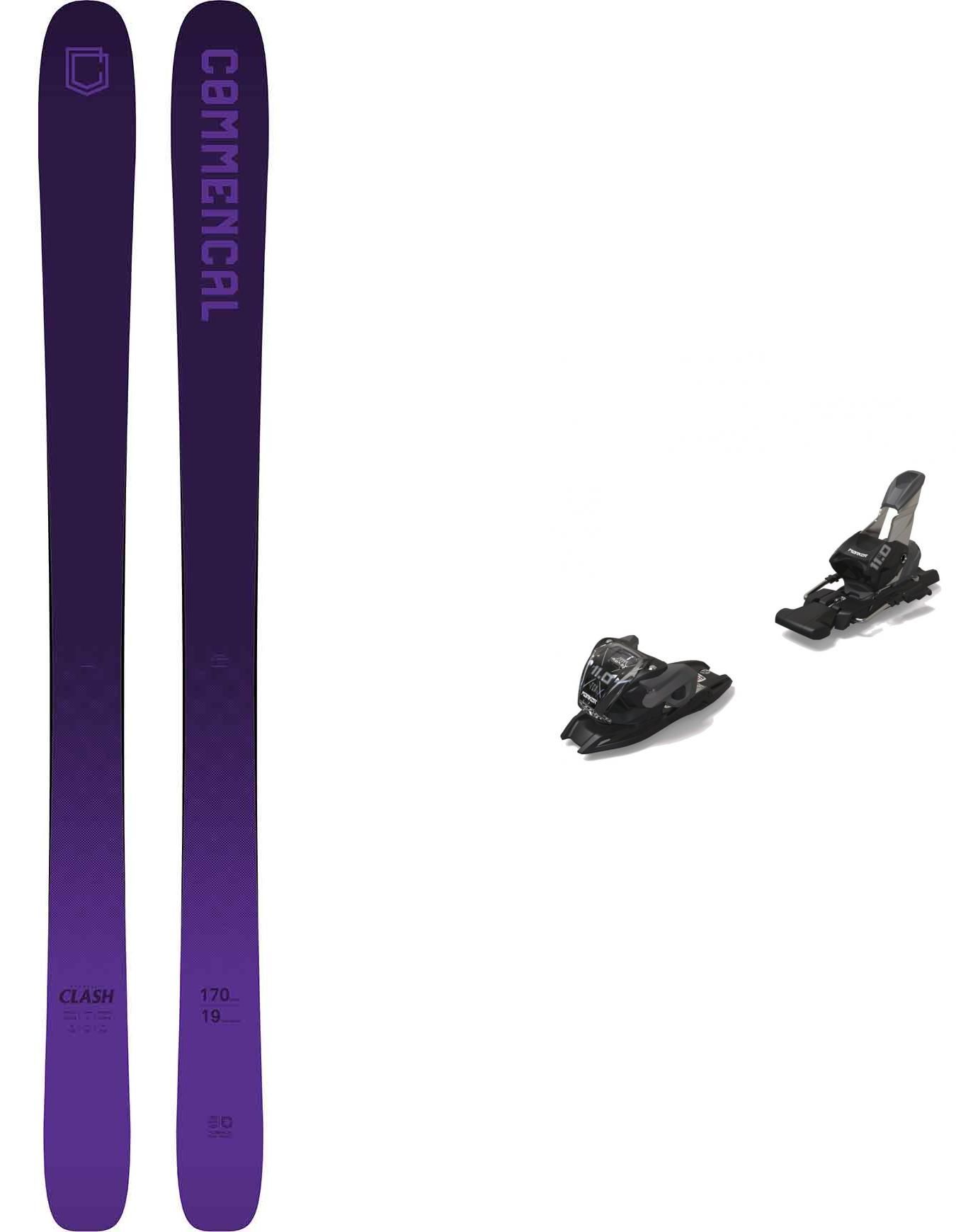 Alpinski-Set Skis Clash Purple 2023 + Commencal