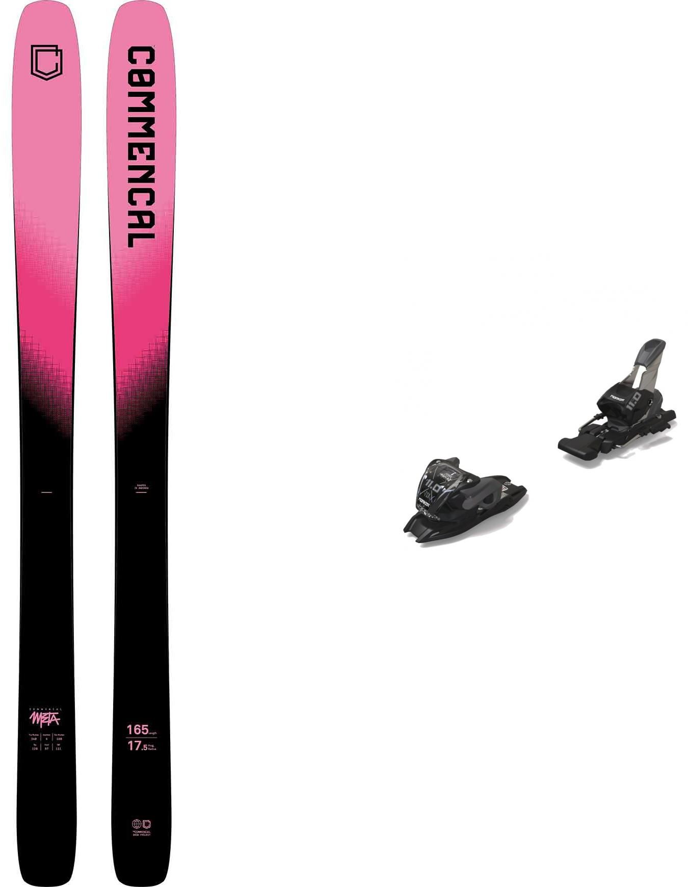 Alpinski-Set Skis Meta Pink 2023 + Commencal