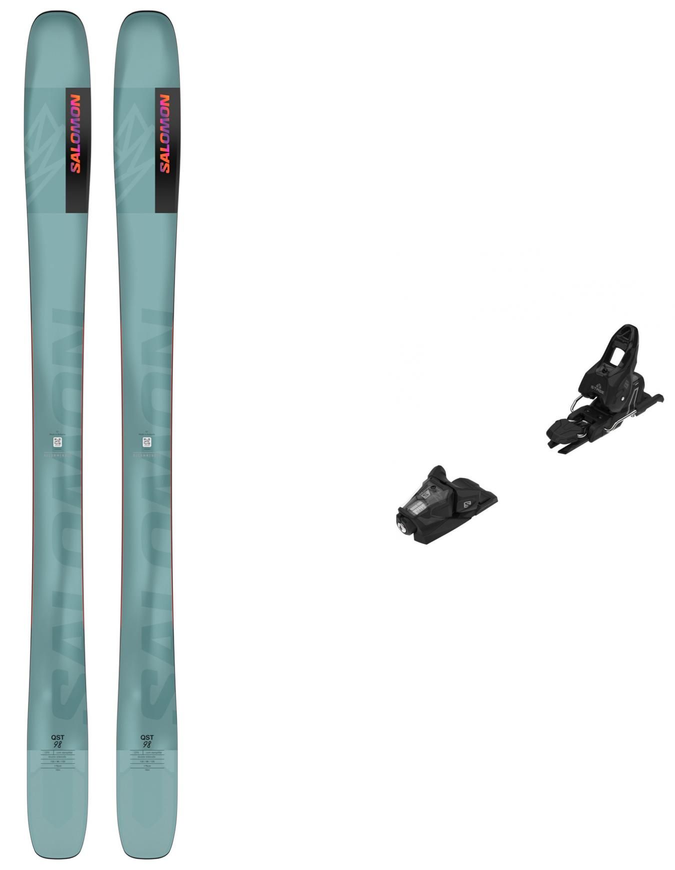 Pack Qst 98 Reef/Flame Orange 2024 + Salomon