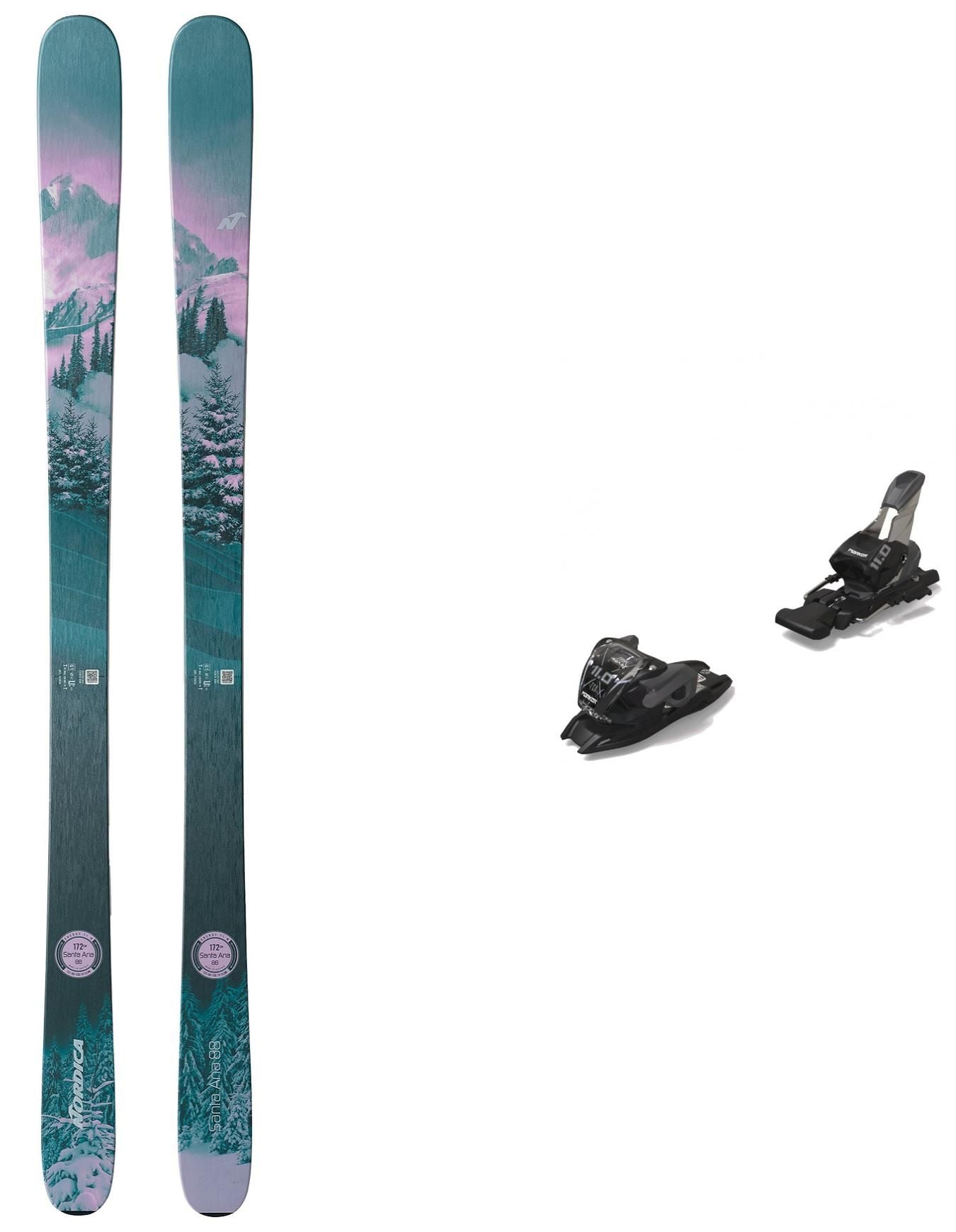 Pack Santa Ana 88 Rose/Vert Metalligue + Nordica