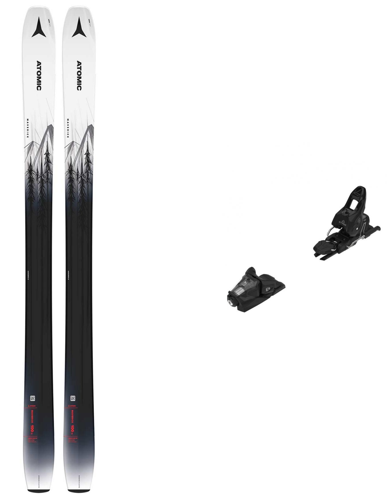 Pack Maverick 100 Ti Black/White/Red 2024 + Atomic