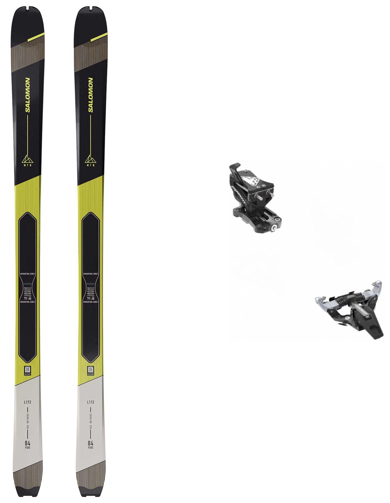 Pack Mtn 84 Pure Rainy Day/Black/Safety Yellow 2025 + Salomon