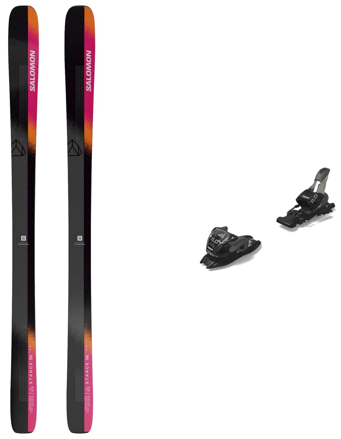 Pack Stance 96 Black/Fiery Coral/Neon Peach 2025 + Salomon