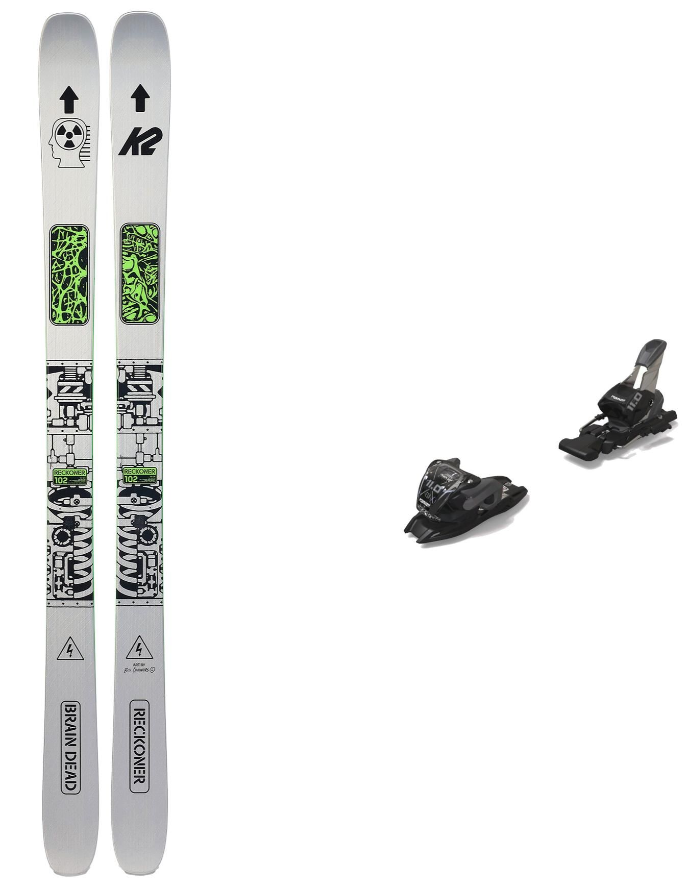 K2 Pack Brain Dead Reckoner 102 2025 Men's ski sets : Snowleader