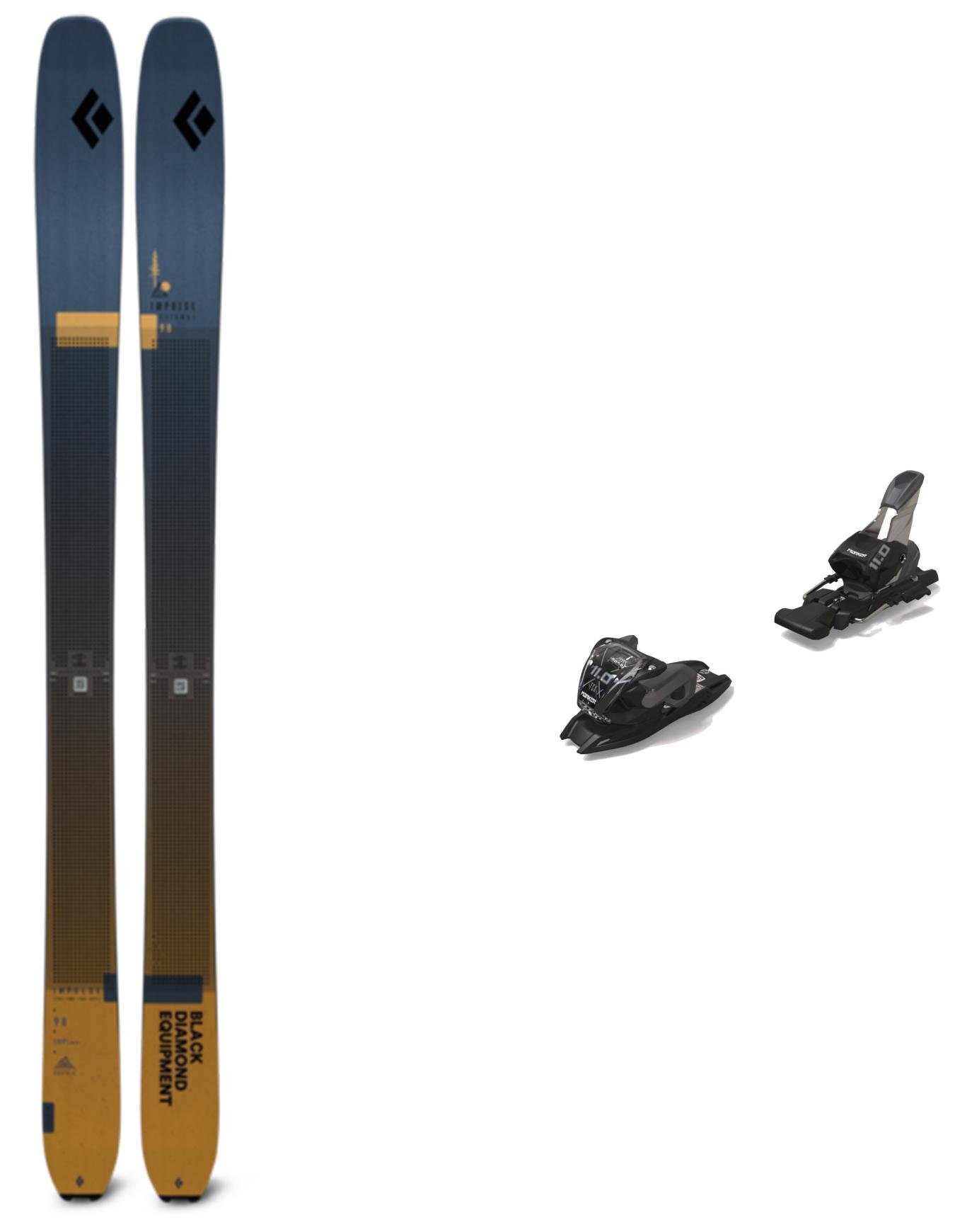 Pack Impulse Ti 98 Midnight Blue 2027 + Black Diamond