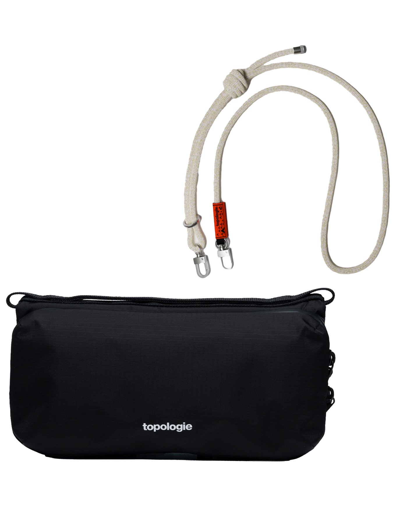 Pack Bottle Sacoche Medium Black Ripstop Dry + Topologie