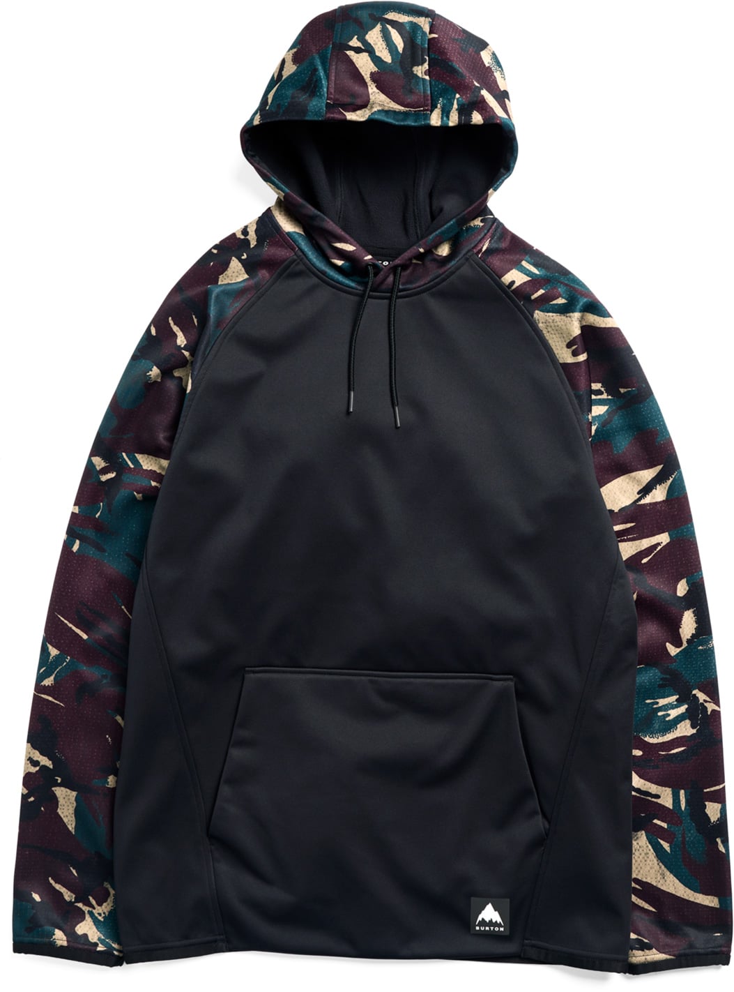 M Crown Weatherproof Pullover Fleece Seersucker True Black + Burton