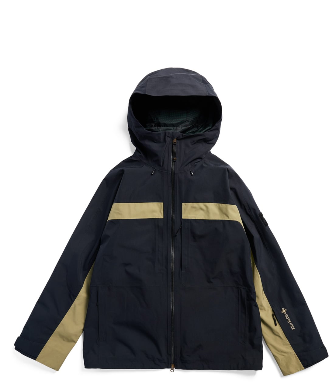 AG Flyrail Gore-Tex 2L Jacket True Black Beige Against The Machine + Burton